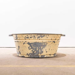 Vintage French Galvanised Laundry Tub