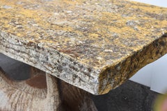 Vintage French Garden Faux Bois Table