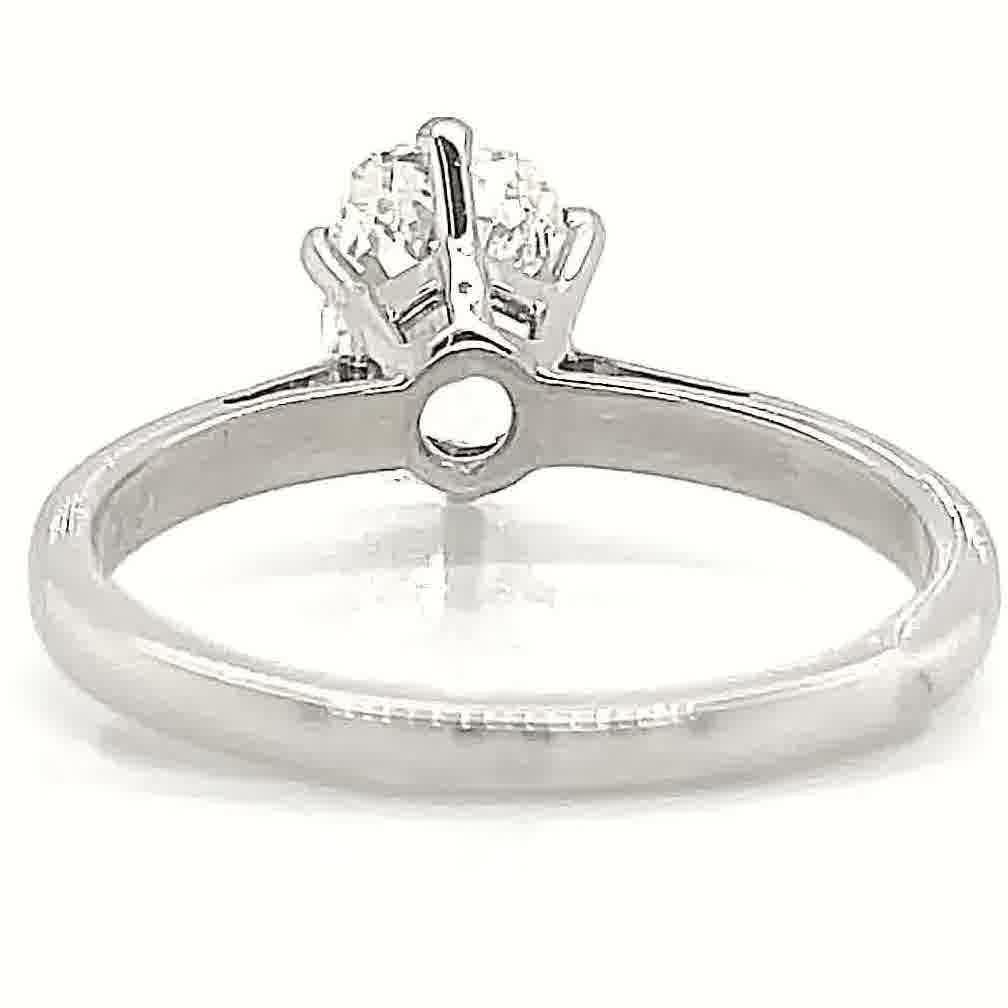 Vintage French GIA 1.54 Carat Antique Cushion Cut Diamond Gold Engagement Ring 2