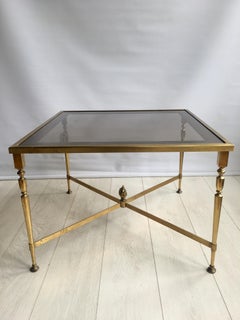 Vintage French Gilt Metal Coffee Table