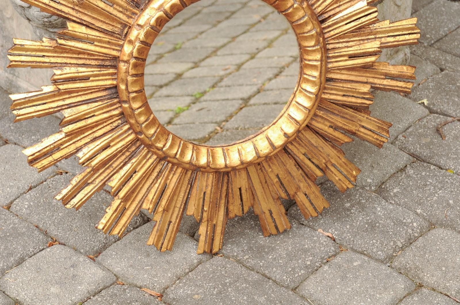 vintage sunburst mirror