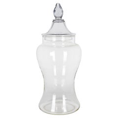 Vintage French Glass Apothecary Jar