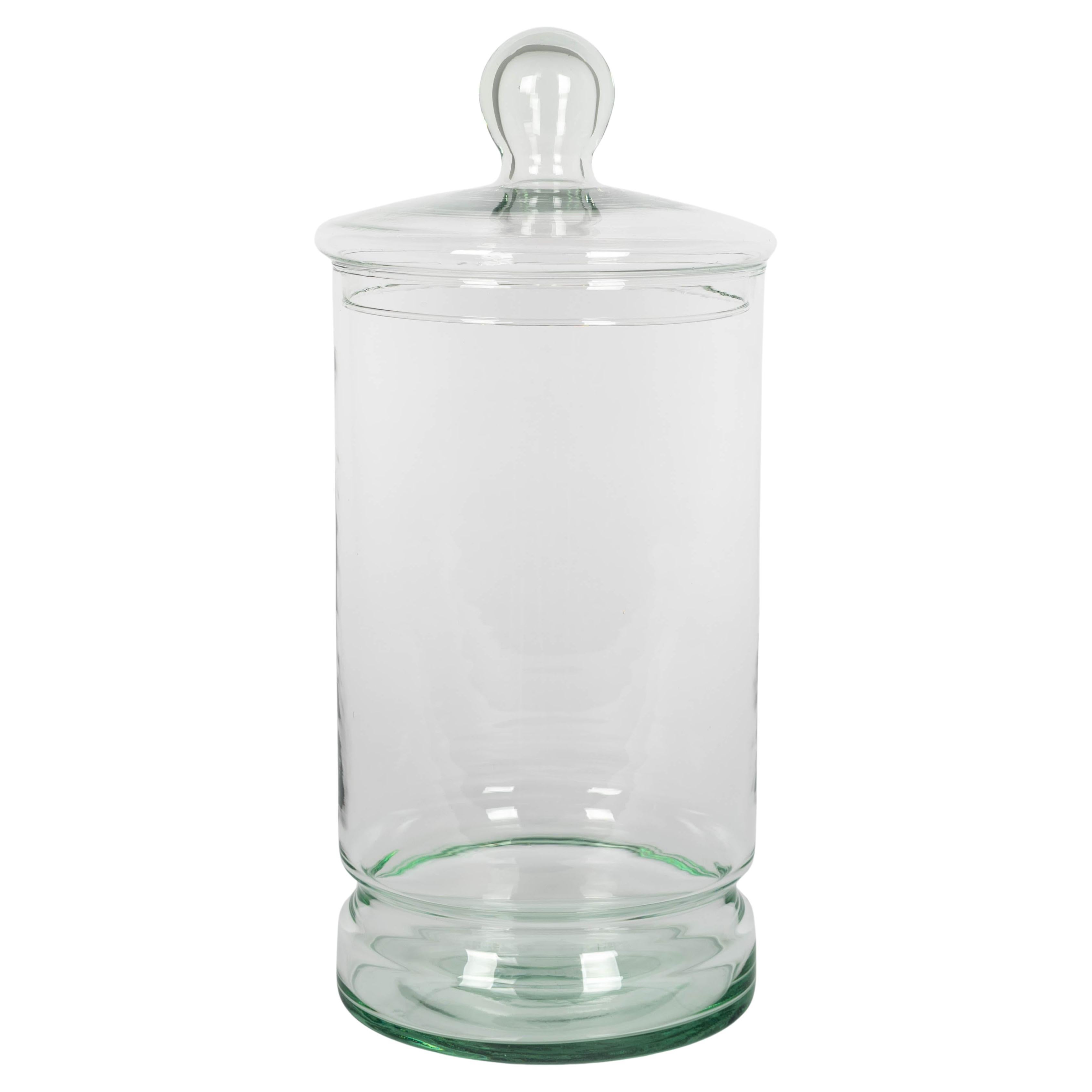 Vintage Französisch Glas Apotheker Jar