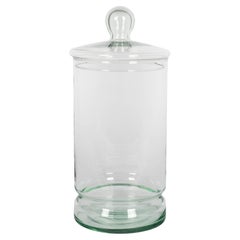 Vintage Französisch Glas Apotheker Jar
