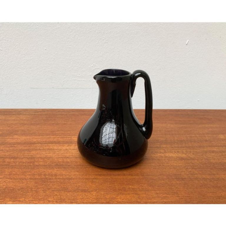 Pichet carafe en verre français vintage de Jean-Pierre Umbdenstock, années 1980 en vente 6