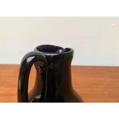 Vintage French Glass Carafe Jug by Jean-Pierre Umbdenstock, 1980s