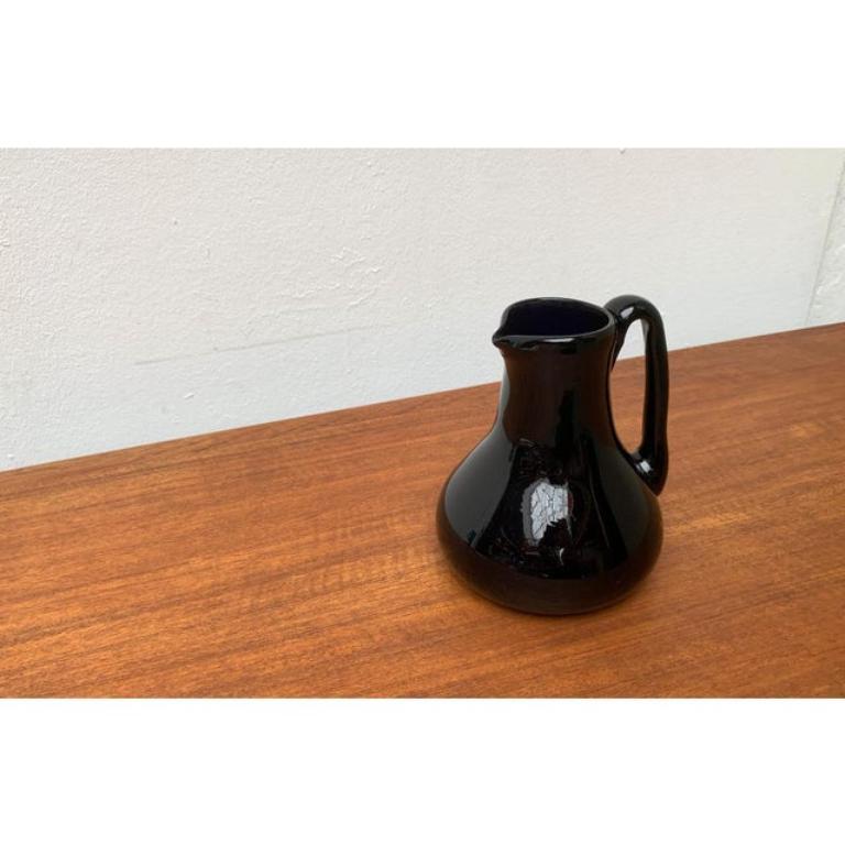 20ième siècle Pichet carafe en verre français vintage de Jean-Pierre Umbdenstock, années 1980 en vente