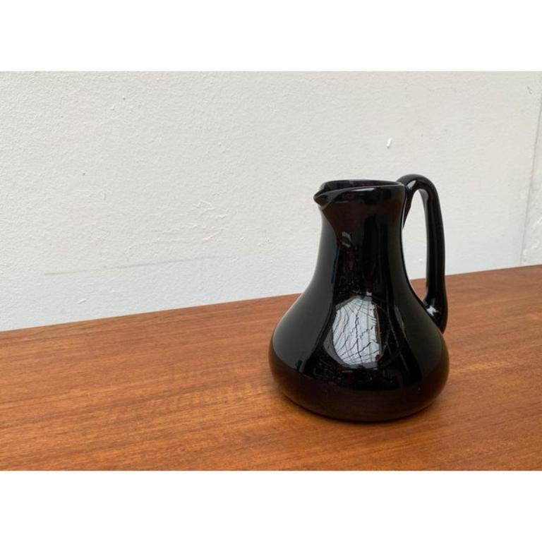 Pichet carafe en verre français vintage de Jean-Pierre Umbdenstock, années 1980 en vente 1