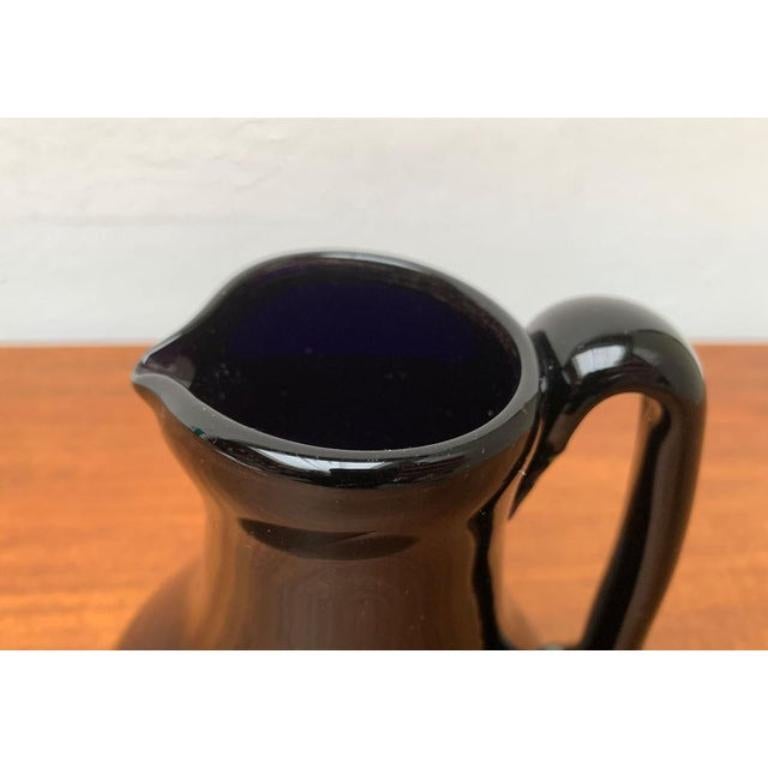 Pichet carafe en verre français vintage de Jean-Pierre Umbdenstock, années 1980 en vente 2