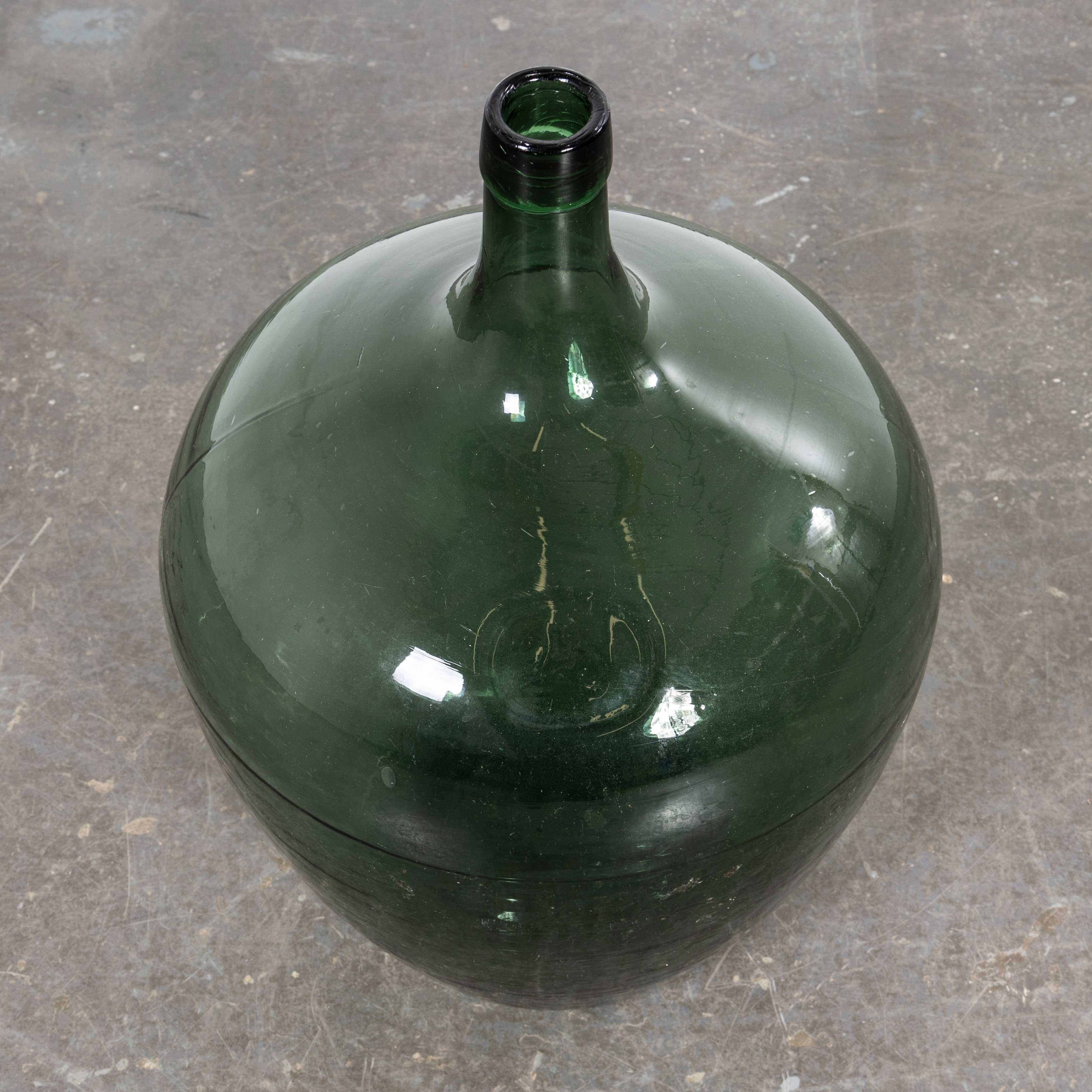 20th Century Vintage French Glass Demijohn - 957.16 For Sale