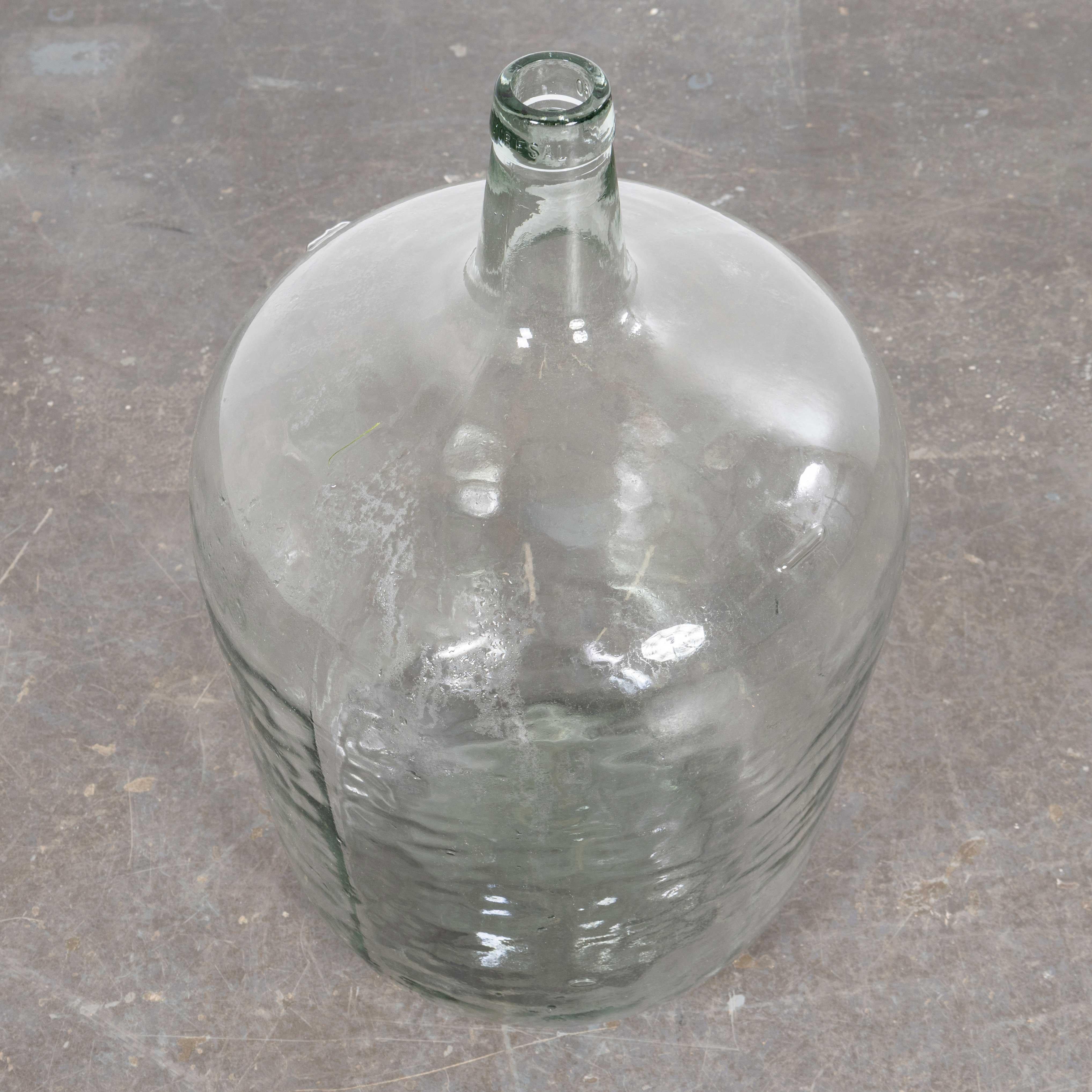 20th Century Vintage French Glass Demijohn - (957.17) For Sale