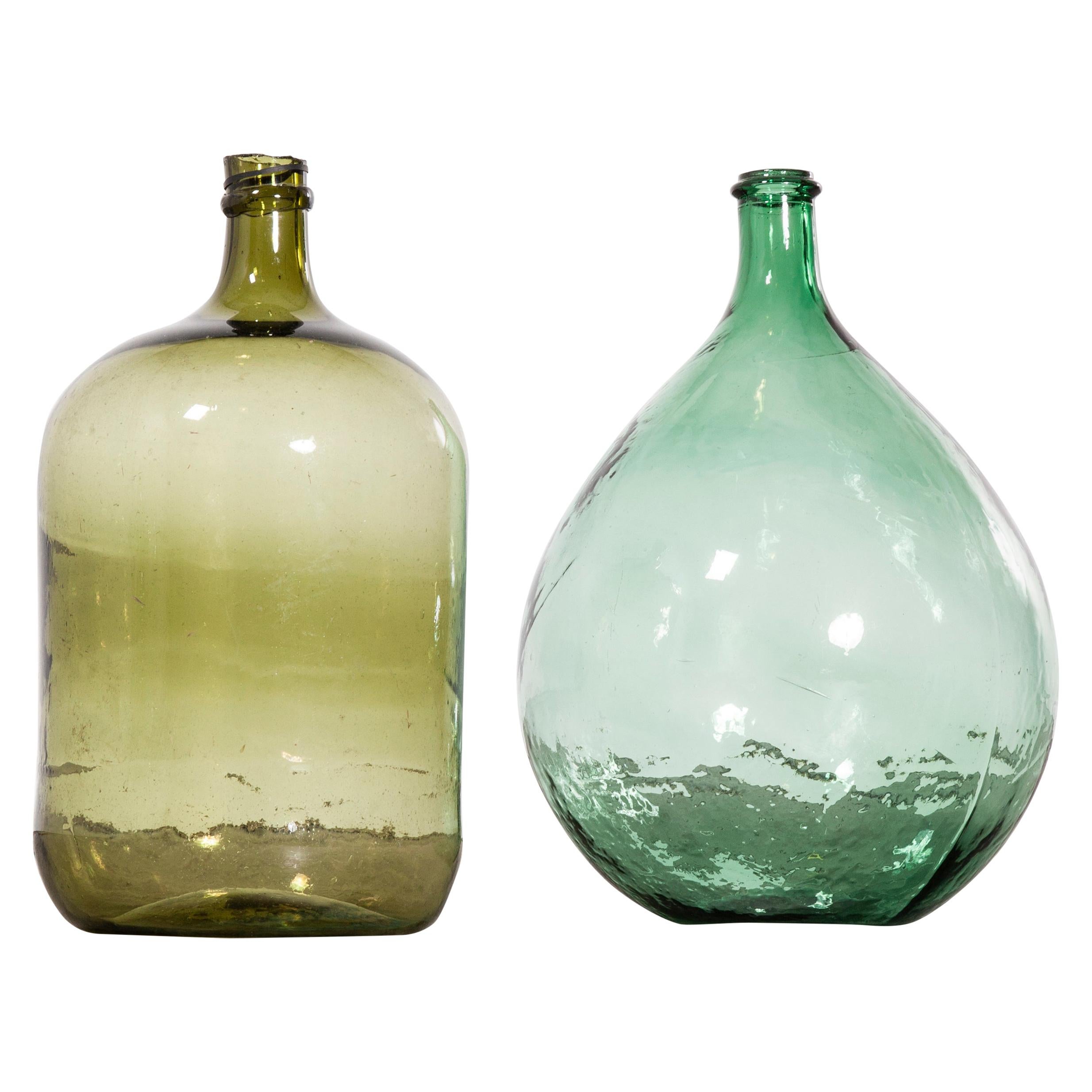 Vintage French Glass Demijohn, Pair of Demijohn 'Model 957.11'