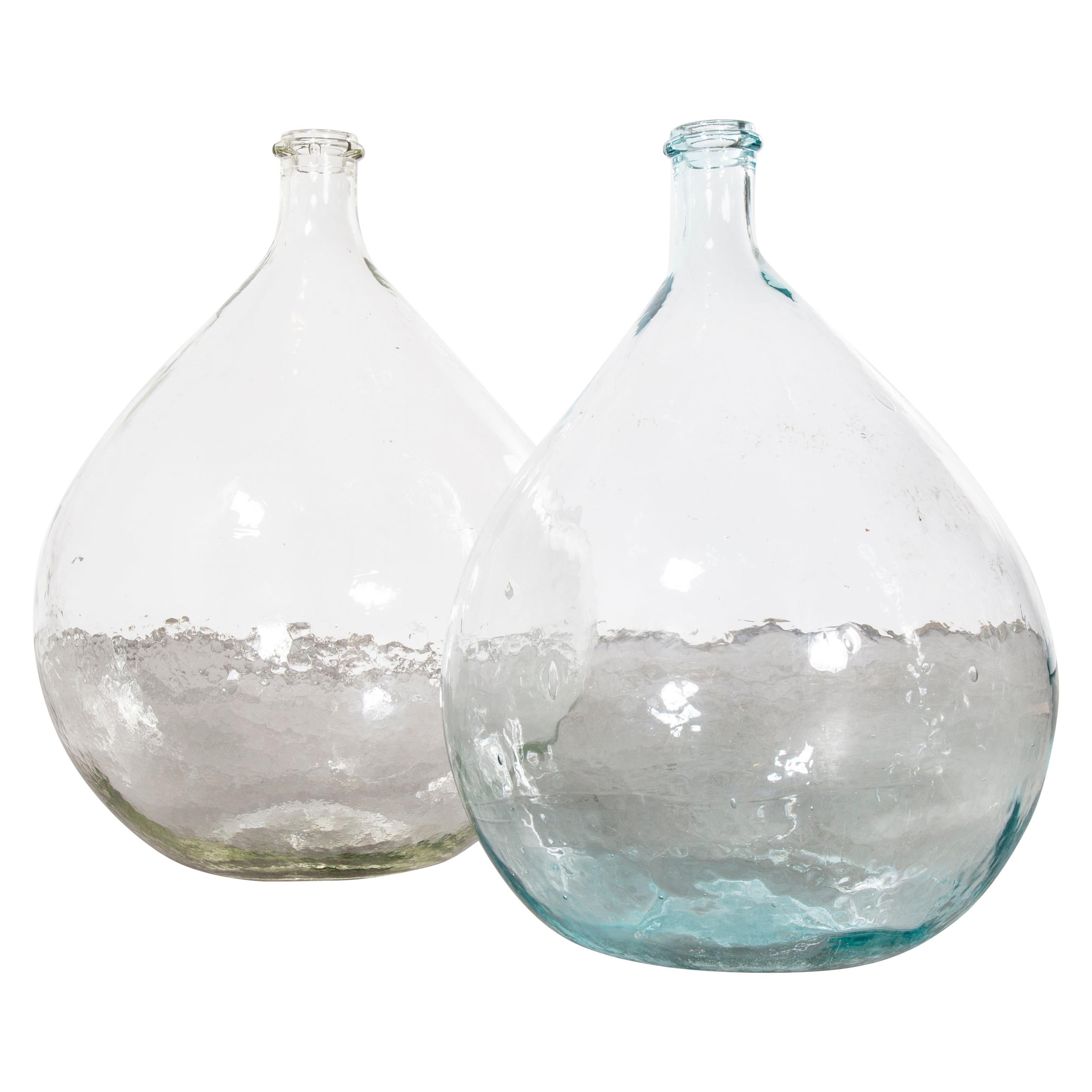 Vintage French Glass Demijohn, Pair of Demijohn 'Model 957.13'