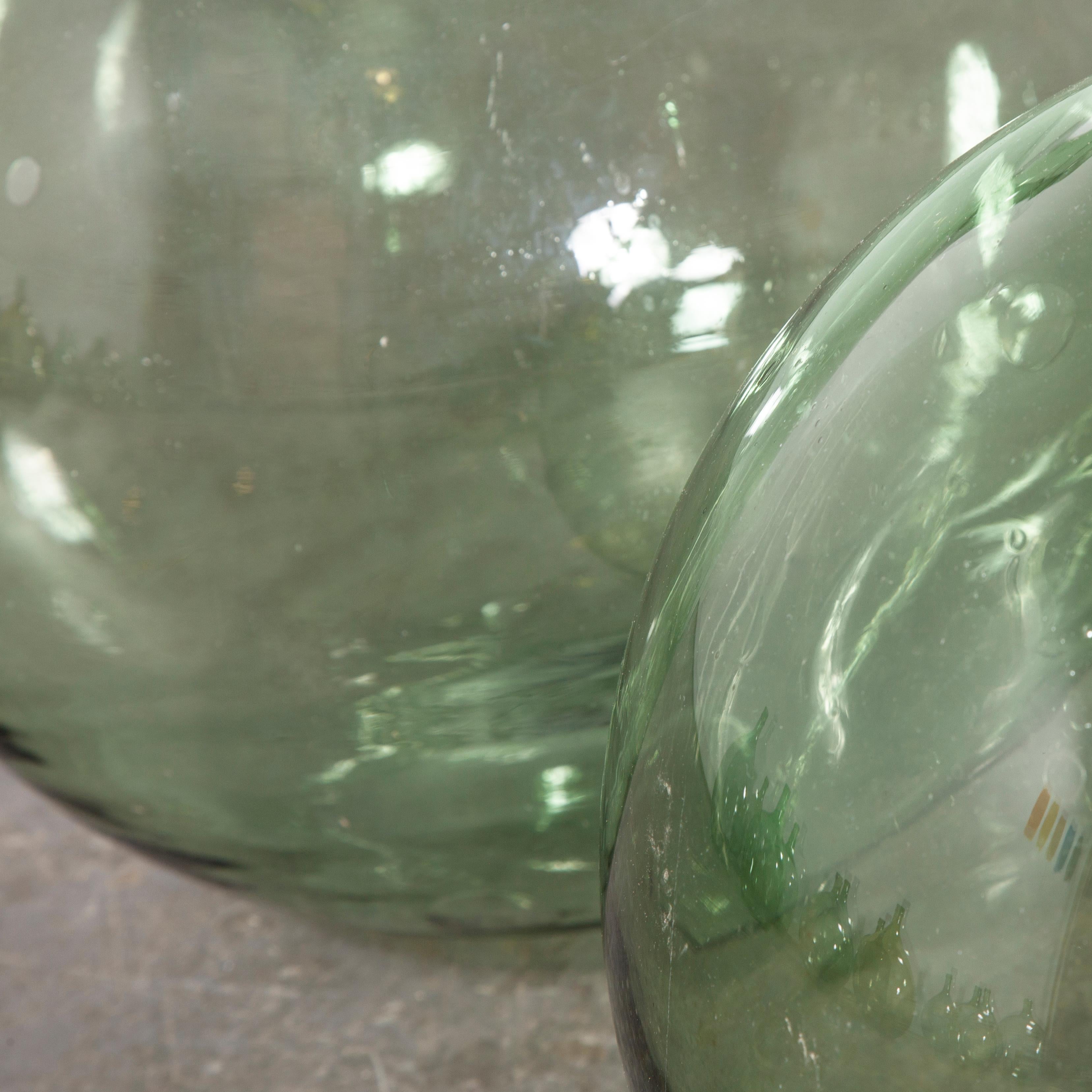 Vintage French Glass Demijohn, Pair of Demijohn 'Model 957.4' 1