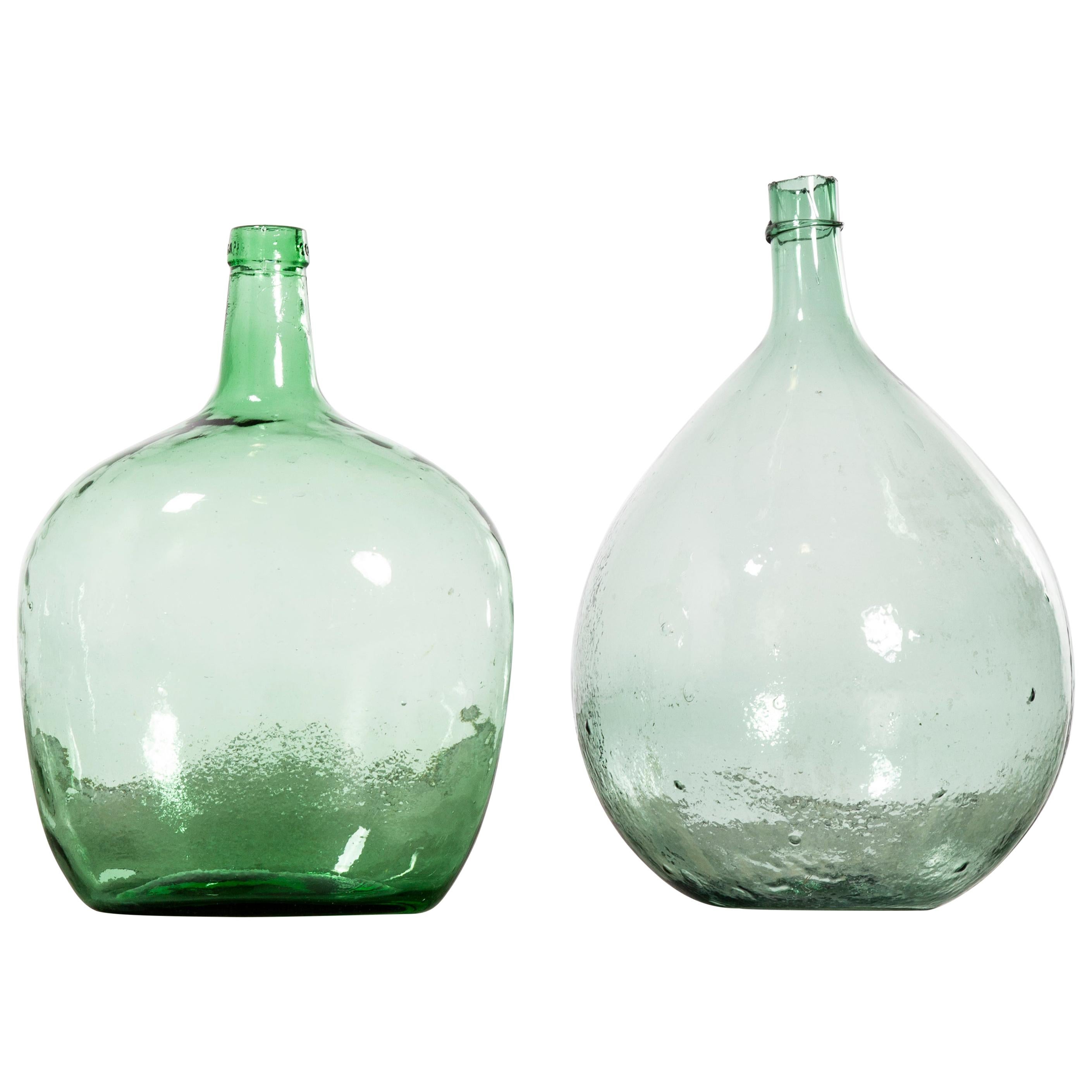 Vintage French Glass Demijohn, Pair of Demijohn 'Model 957.7'