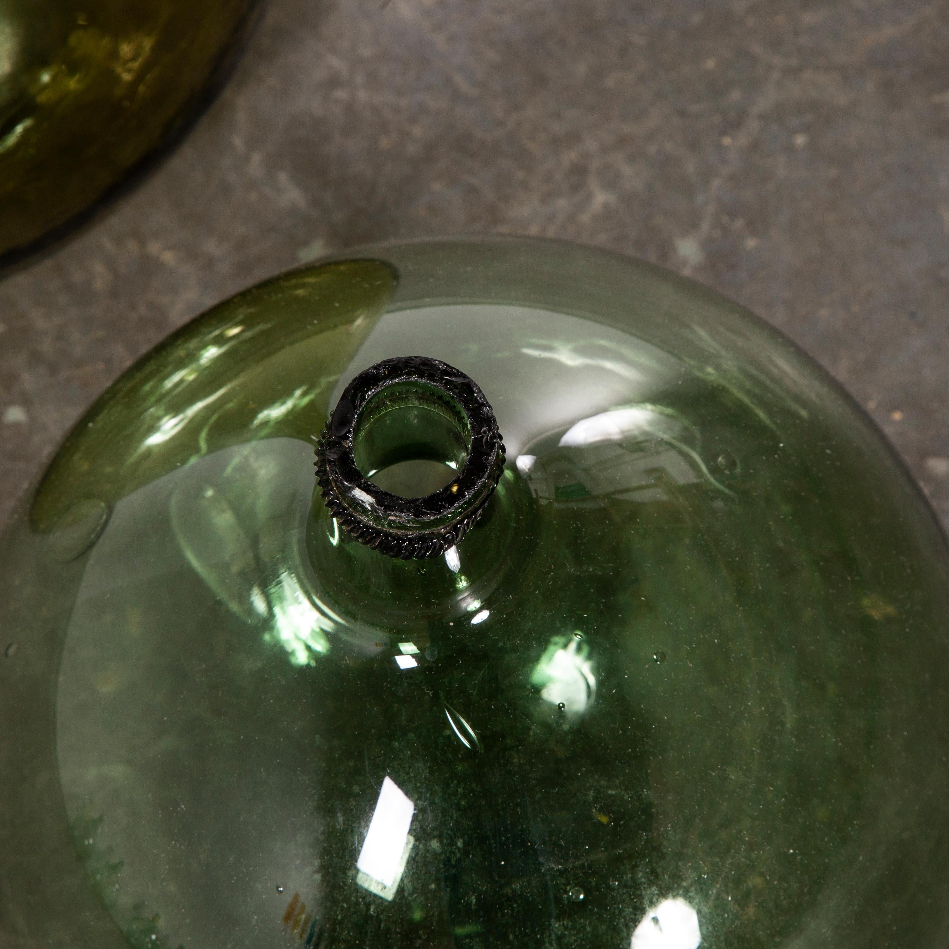 Art Glass Vintage French Glass Demijohn, Pair of Demijohn 'Model 957.8'