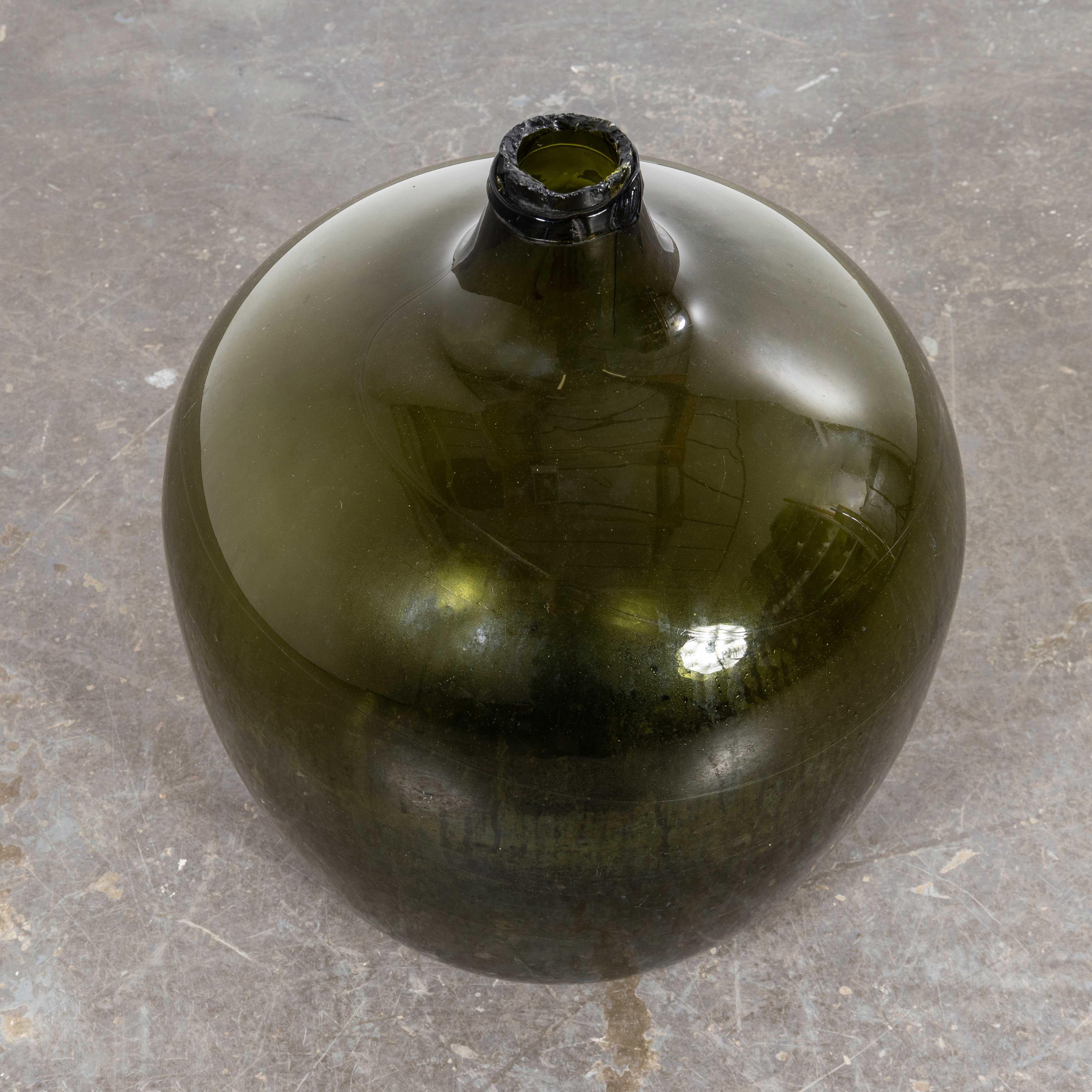 20th Century Vintage French Glass Demijohn - Very Large (957.15) For Sale