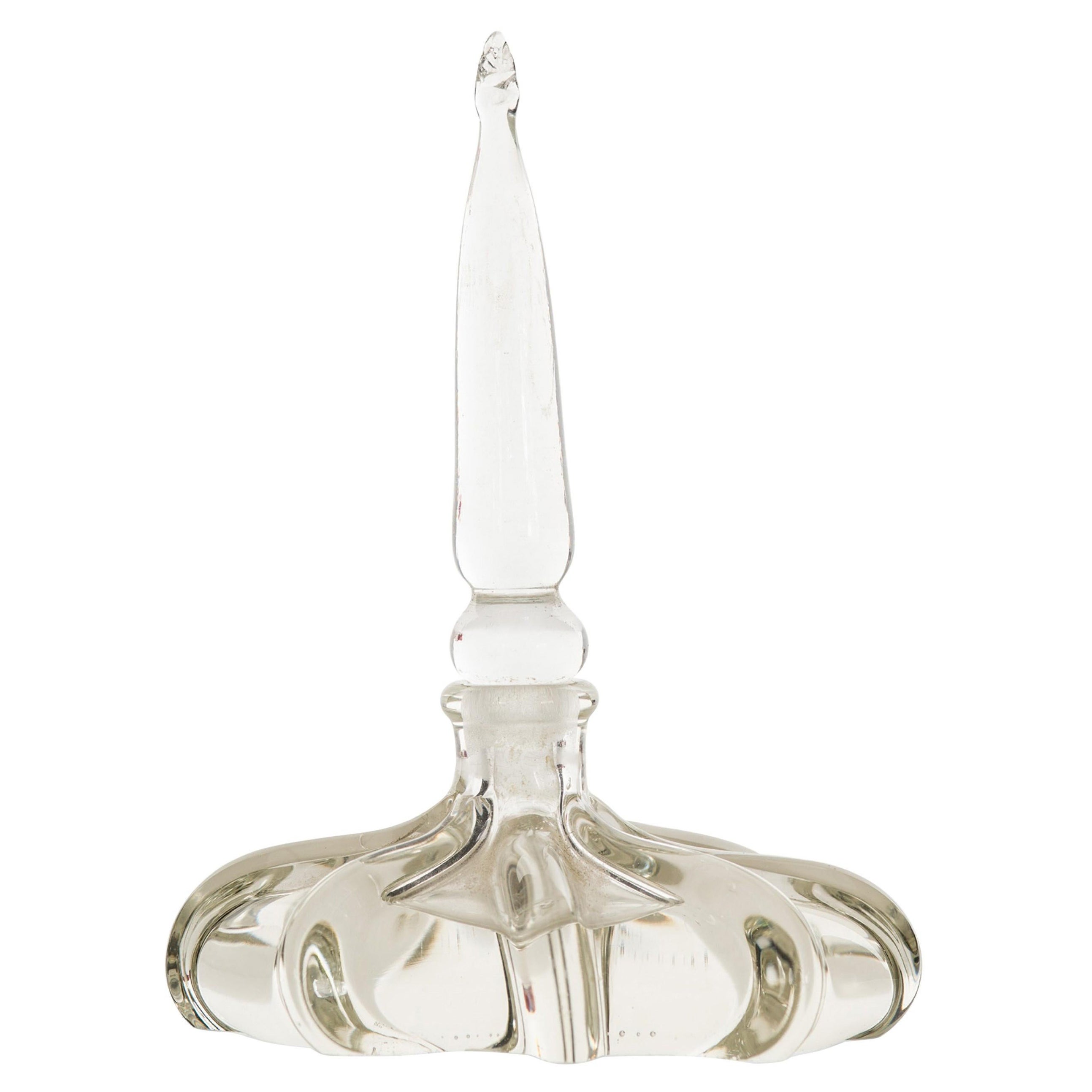 Vintage French Glass Perfume Bottle