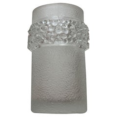 Vintage French Glass Spike Vase, 1970s