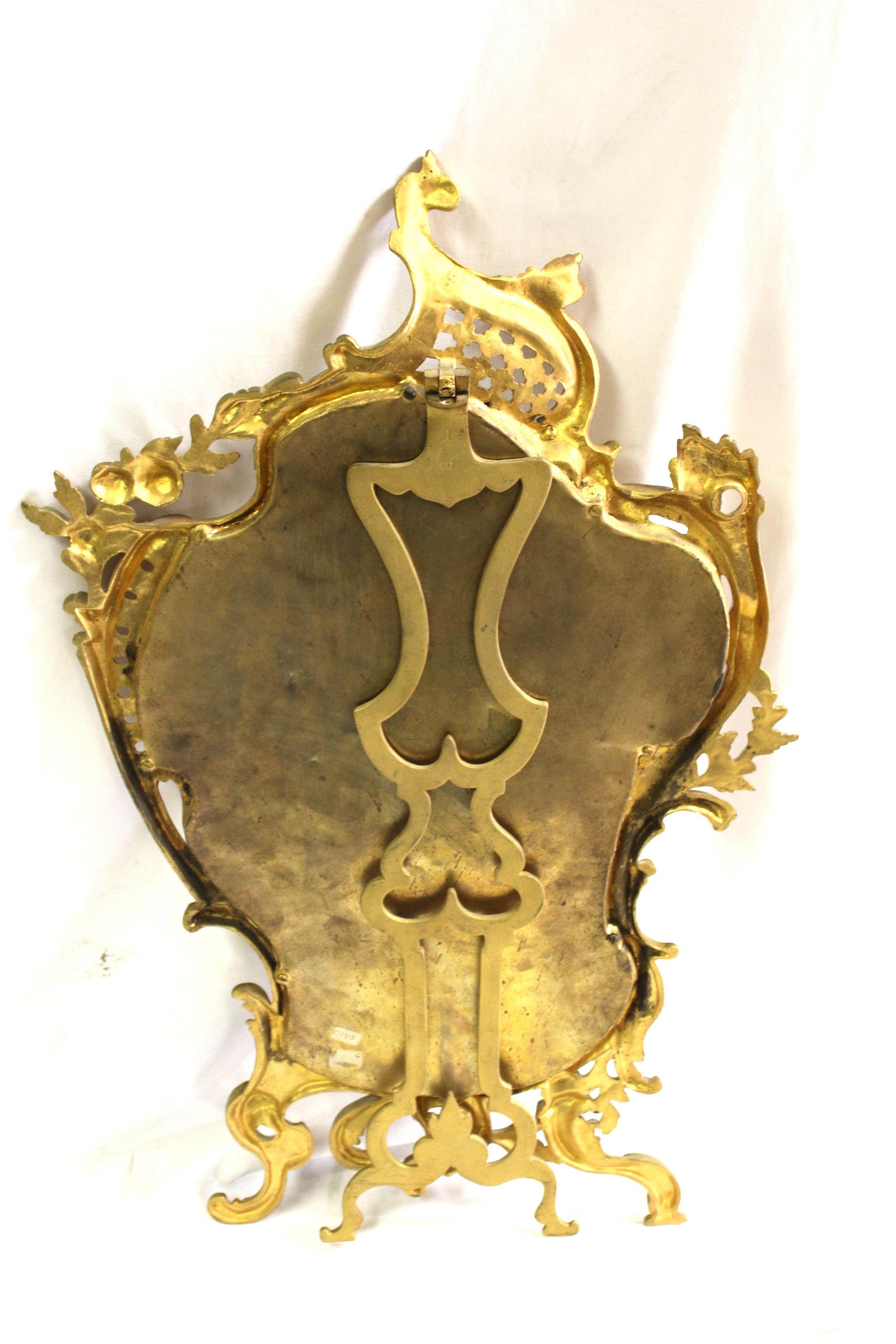 Espejo de mesa vintage francés, Gold Dore'. Principios del siglo XX Vaciado en venta
