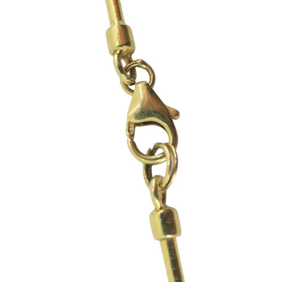 Vintage Französisch Gold Türkis Perle Stern Anhänger Halskette im Angebot 6