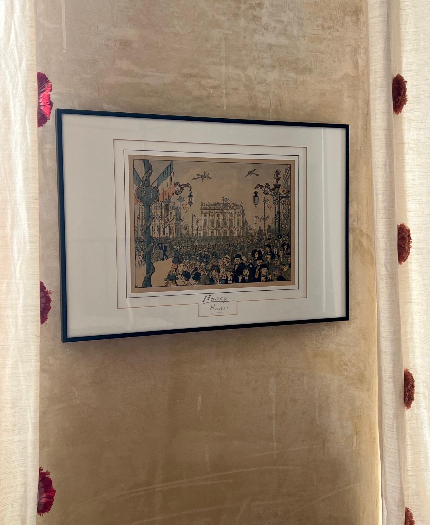 Vintage French Gravure by Jean-Jacques Walz (Hansi), C. 1913 4