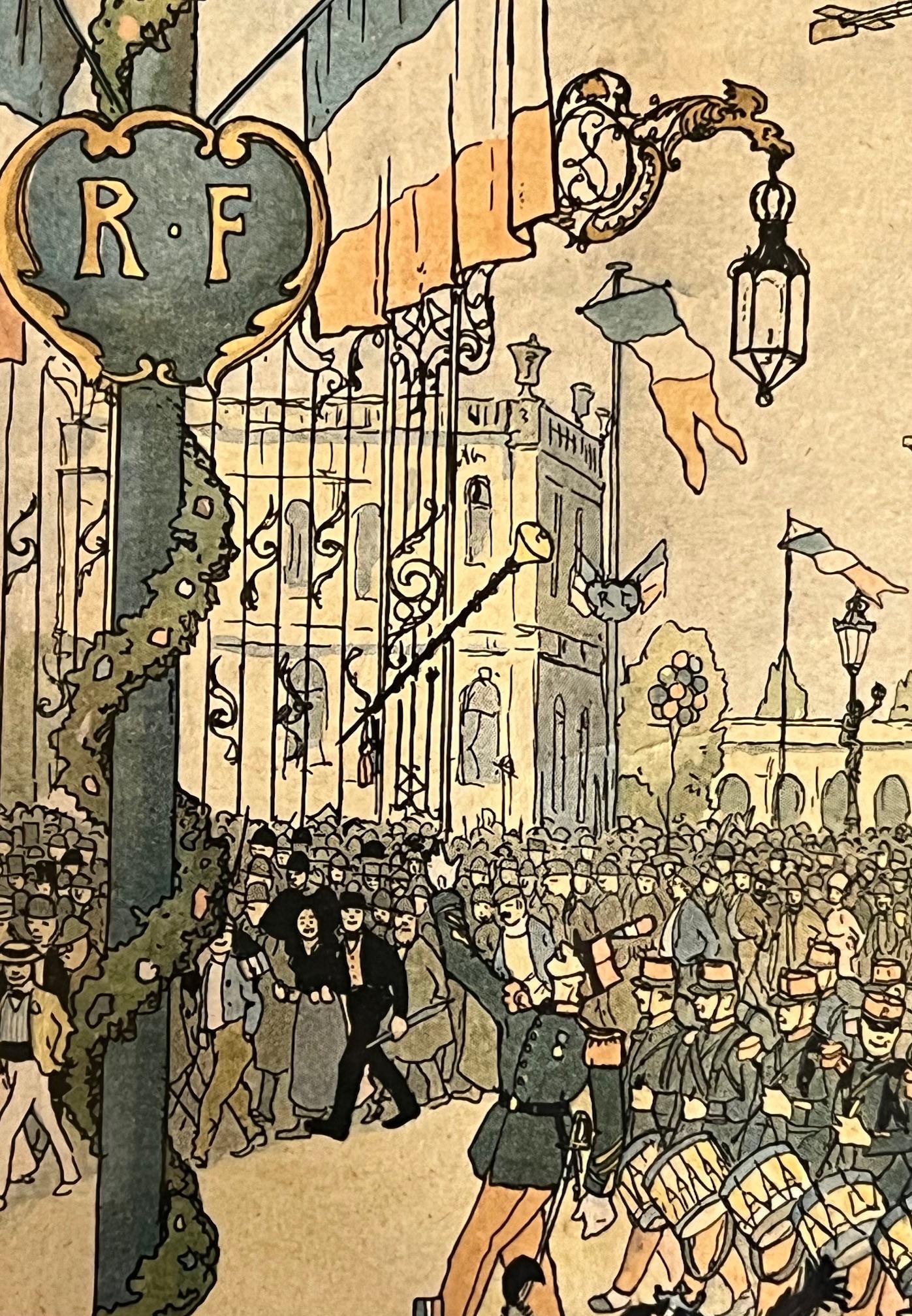 Paper Vintage French Gravure by Jean-Jacques Walz (Hansi), C. 1913