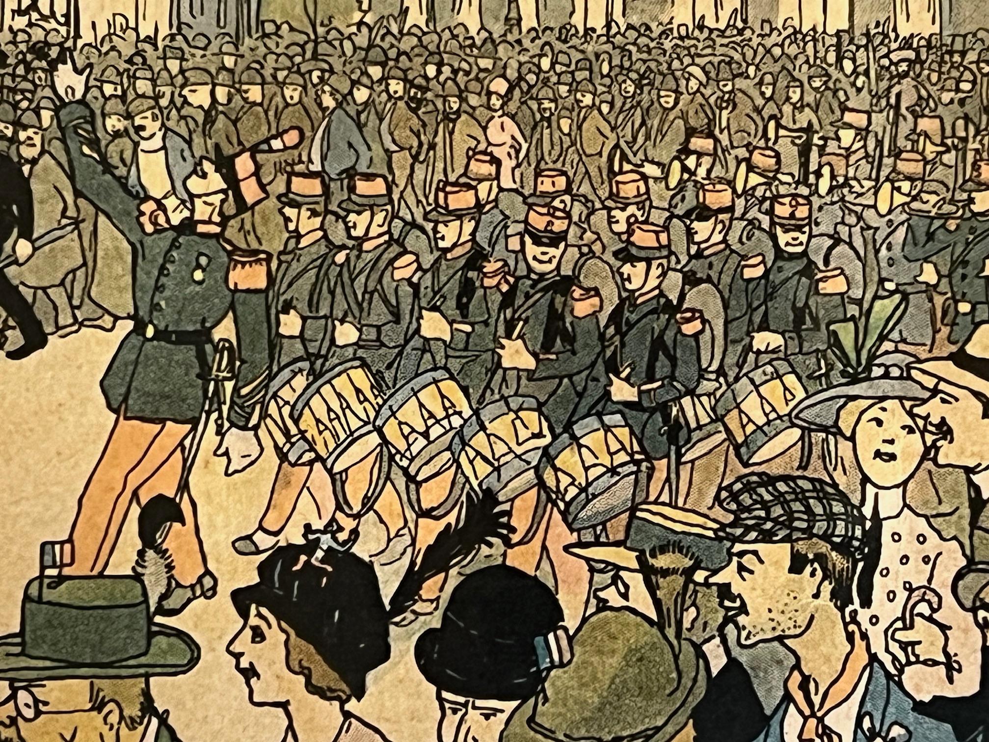 Vintage French Gravure by Jean-Jacques Walz (Hansi), C. 1913 1