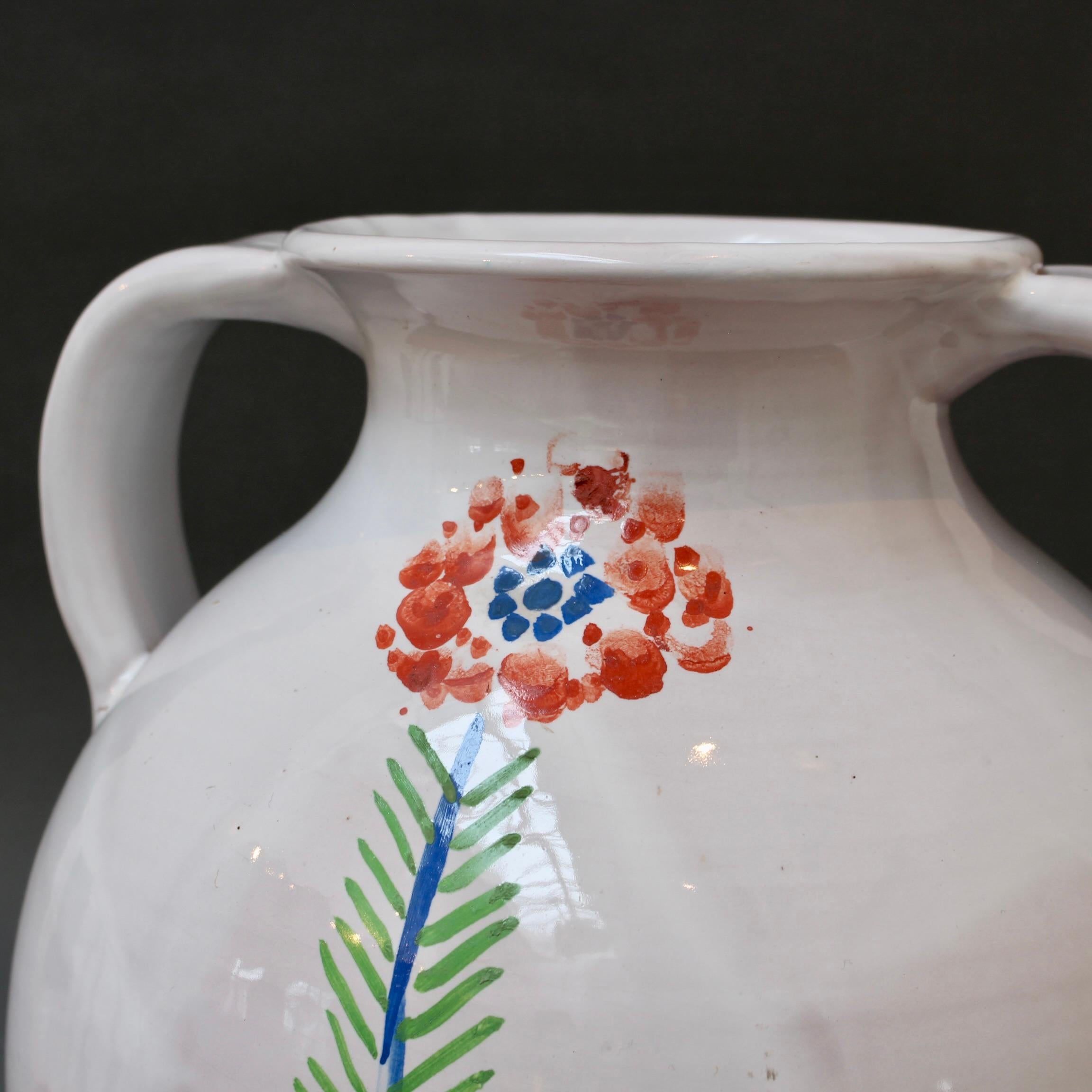 Vintage French Hand-Painted Ceramic Vase by Roger Capron (circa 1960s) For Sale 10