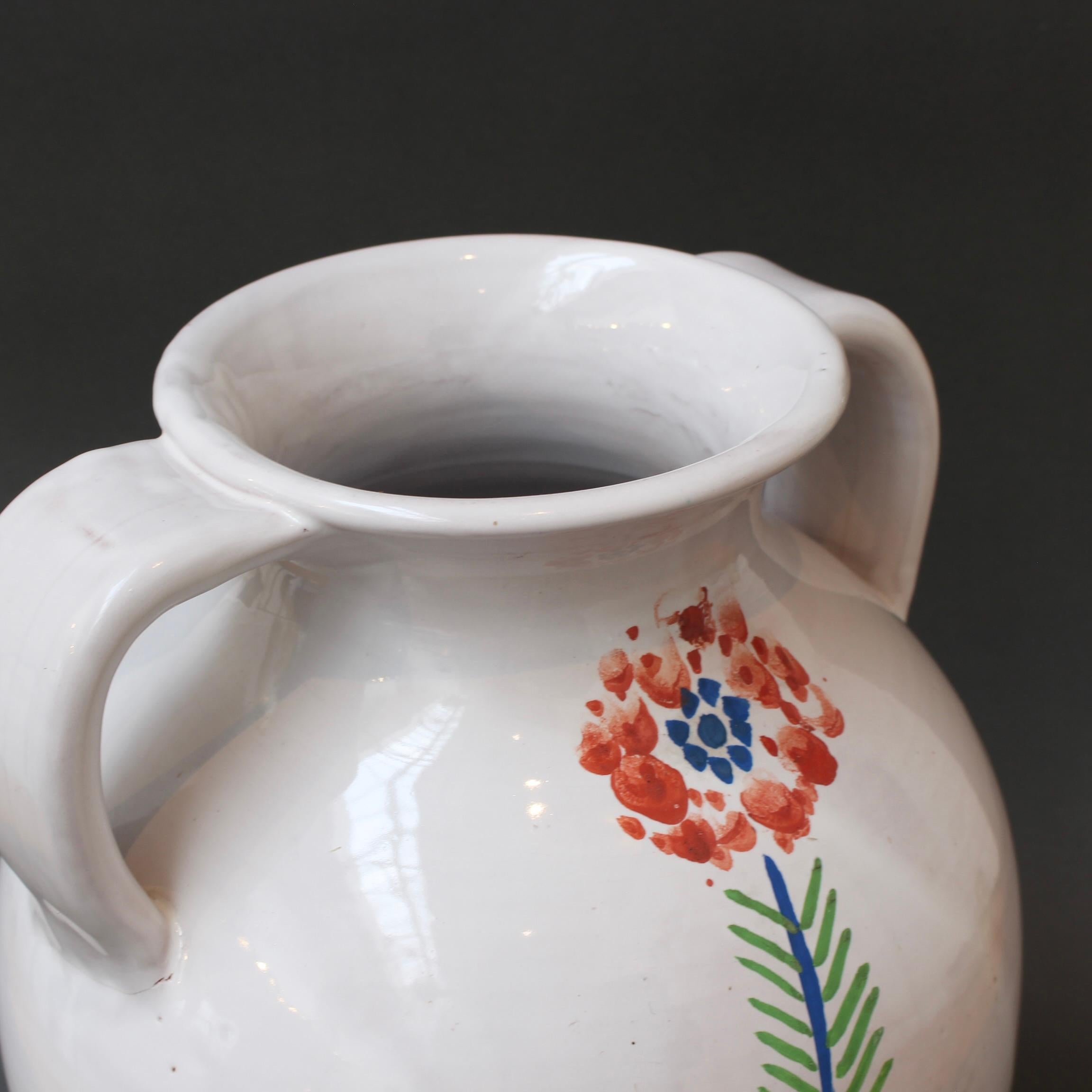 Vintage French Hand-Painted Ceramic Vase by Roger Capron (circa 1960s) For Sale 13