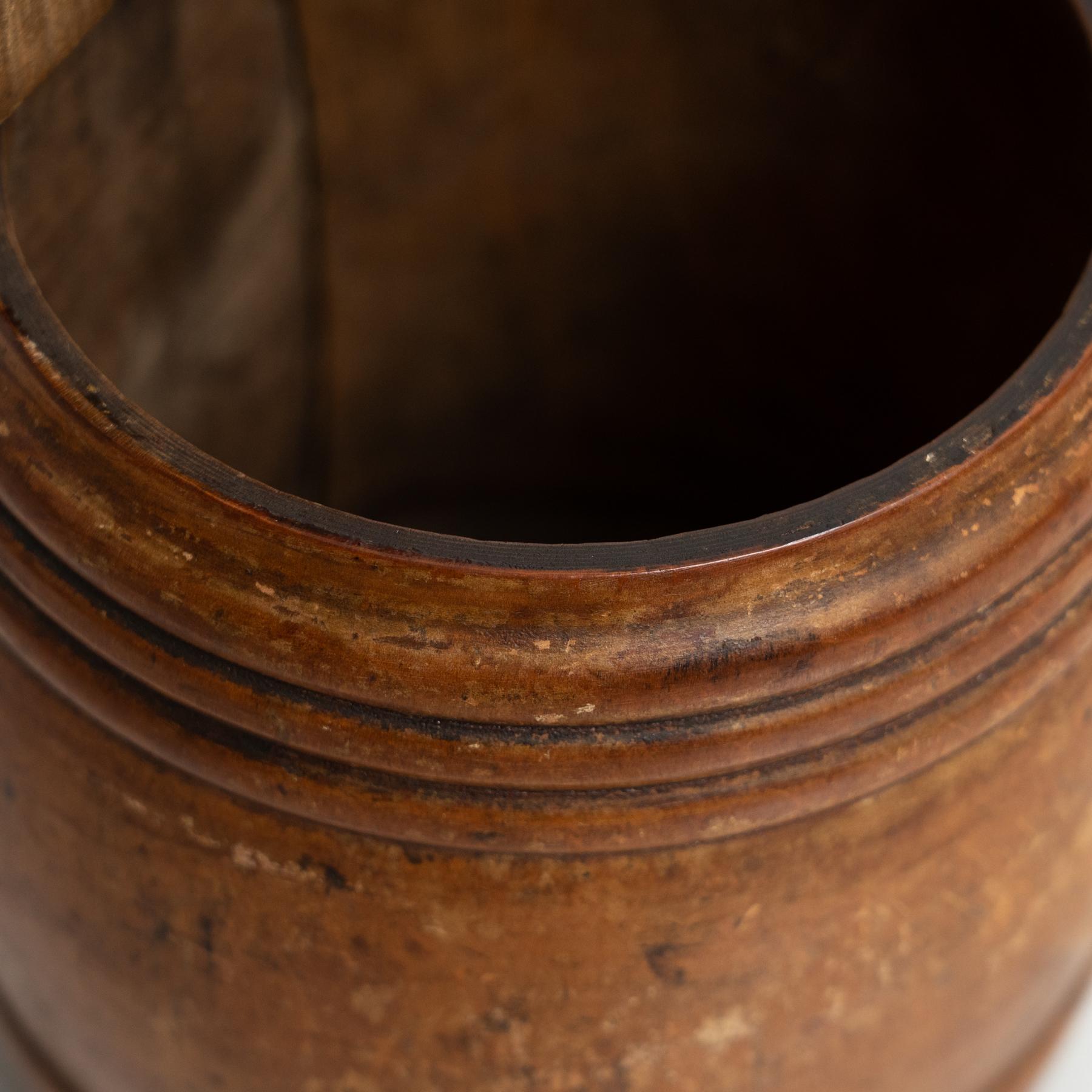 Vintage French Handmade Wooden Wall-Mounted Salt Box – Circa 1940 For Sale 9