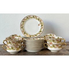 Service à dessert vintage français Haviland Limoges (36 pièces)