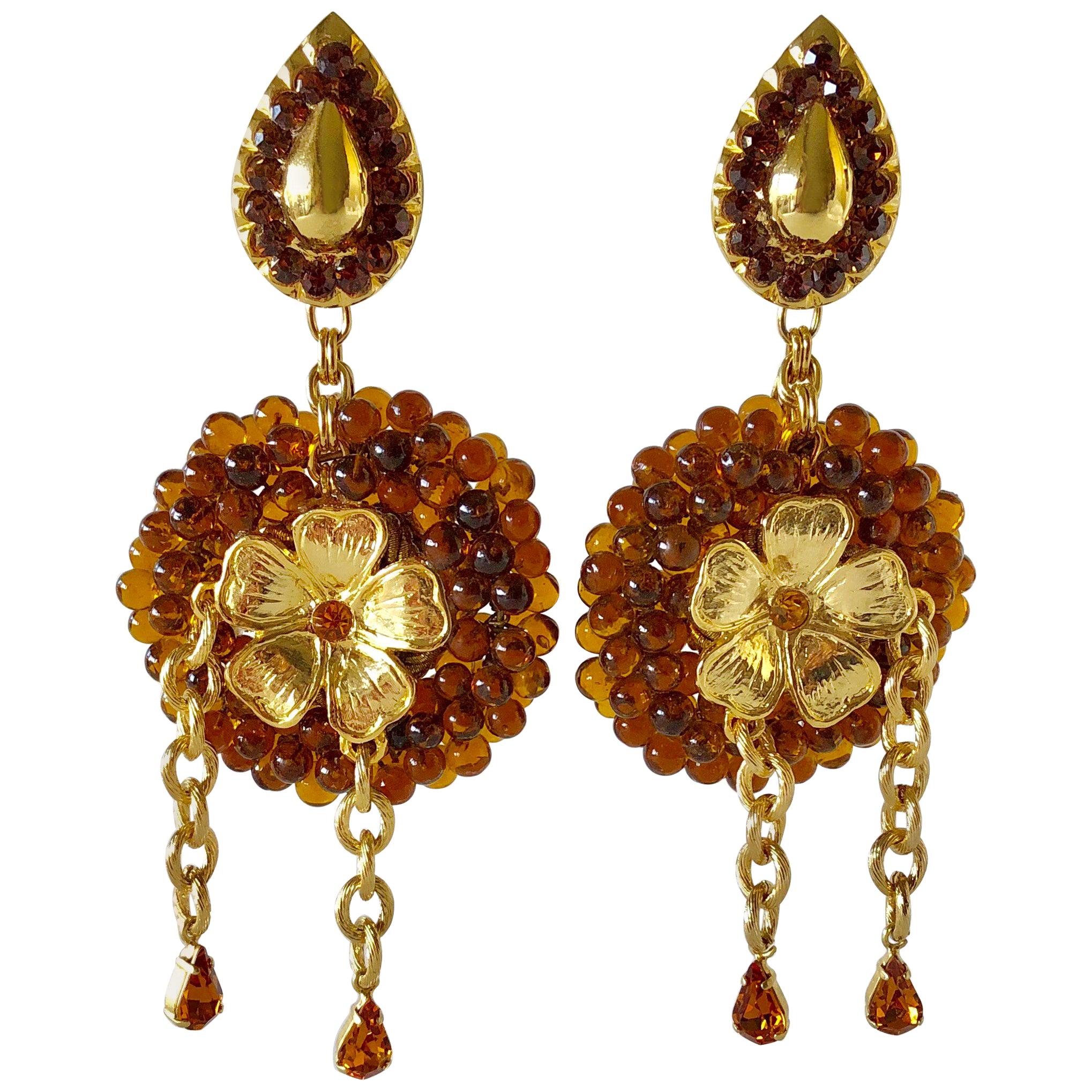 CHANEL BYZANTINE TASSEL EARRINGS at 1stDibs chanel tassel earrings