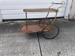 Vintage French Hollywood regency Bar Cart