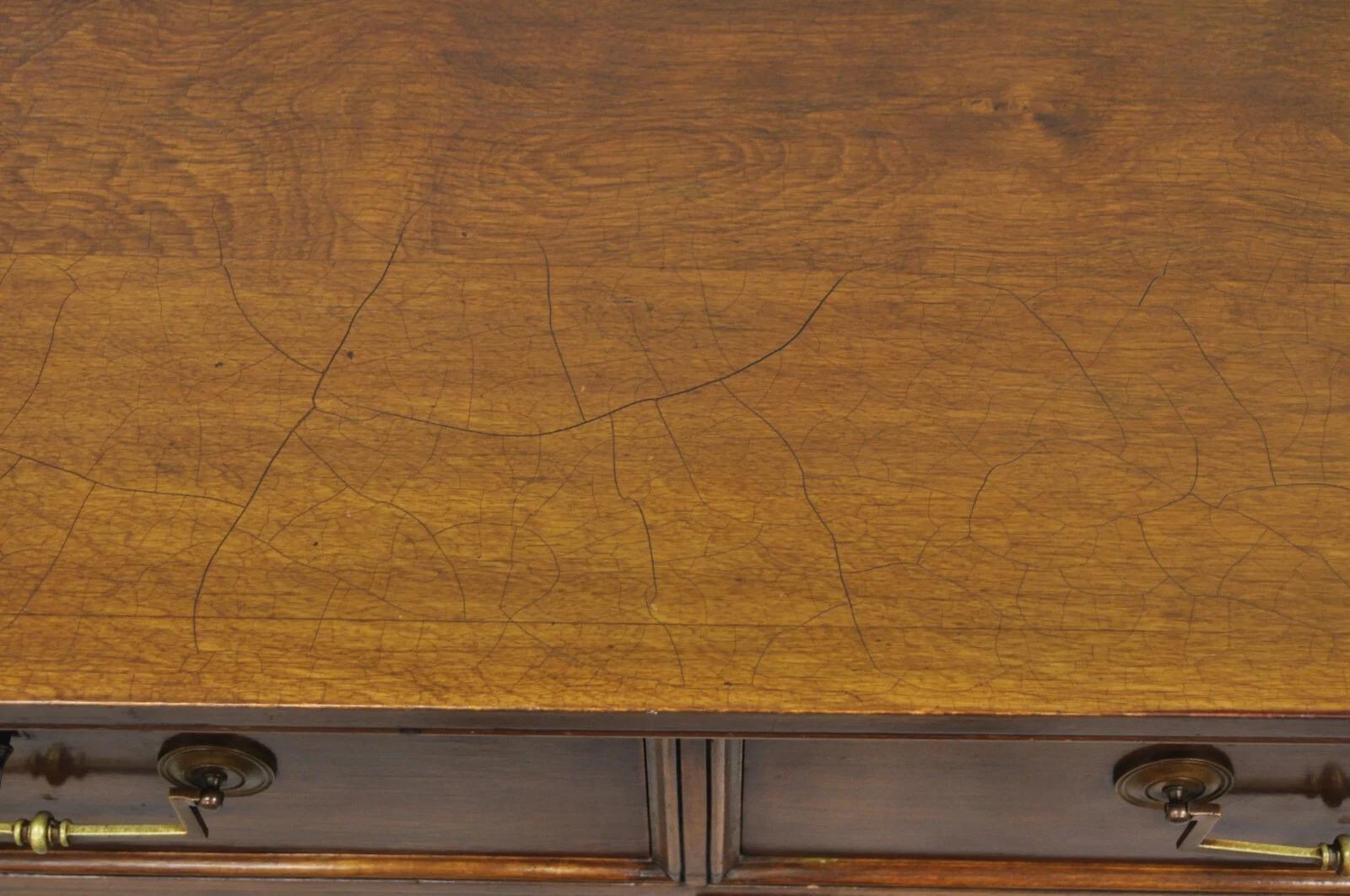 Vintage Français Hollywood Regency Custom Walnut Tall Chest Highboy Dresser en vente 2