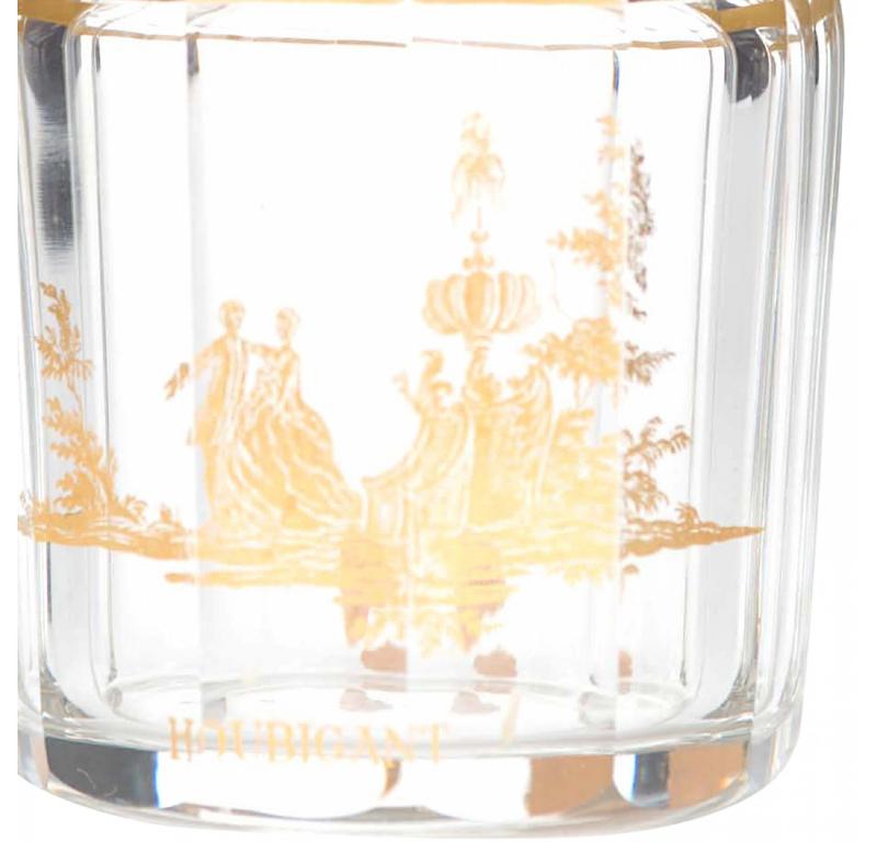 Art Déco Bottiglia di profumo francese d'epoca Houbigant Baccarat in vendita