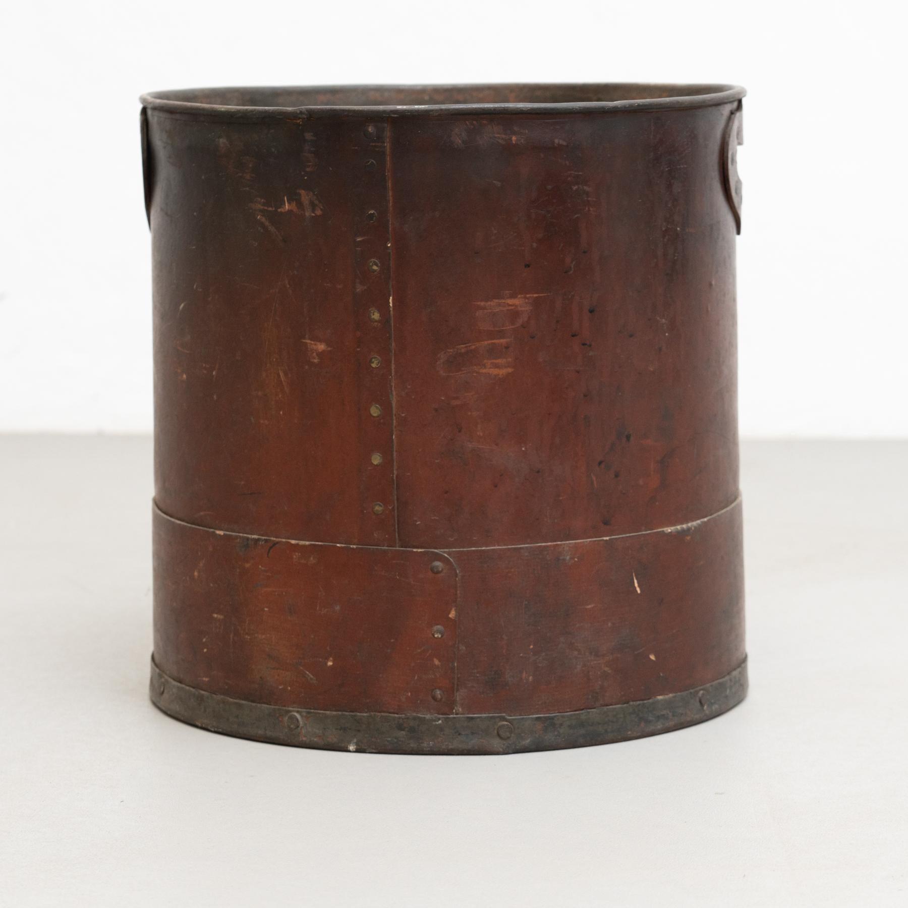 Paper Vintage French Industrial Cardboard Container, circa 1920 For Sale