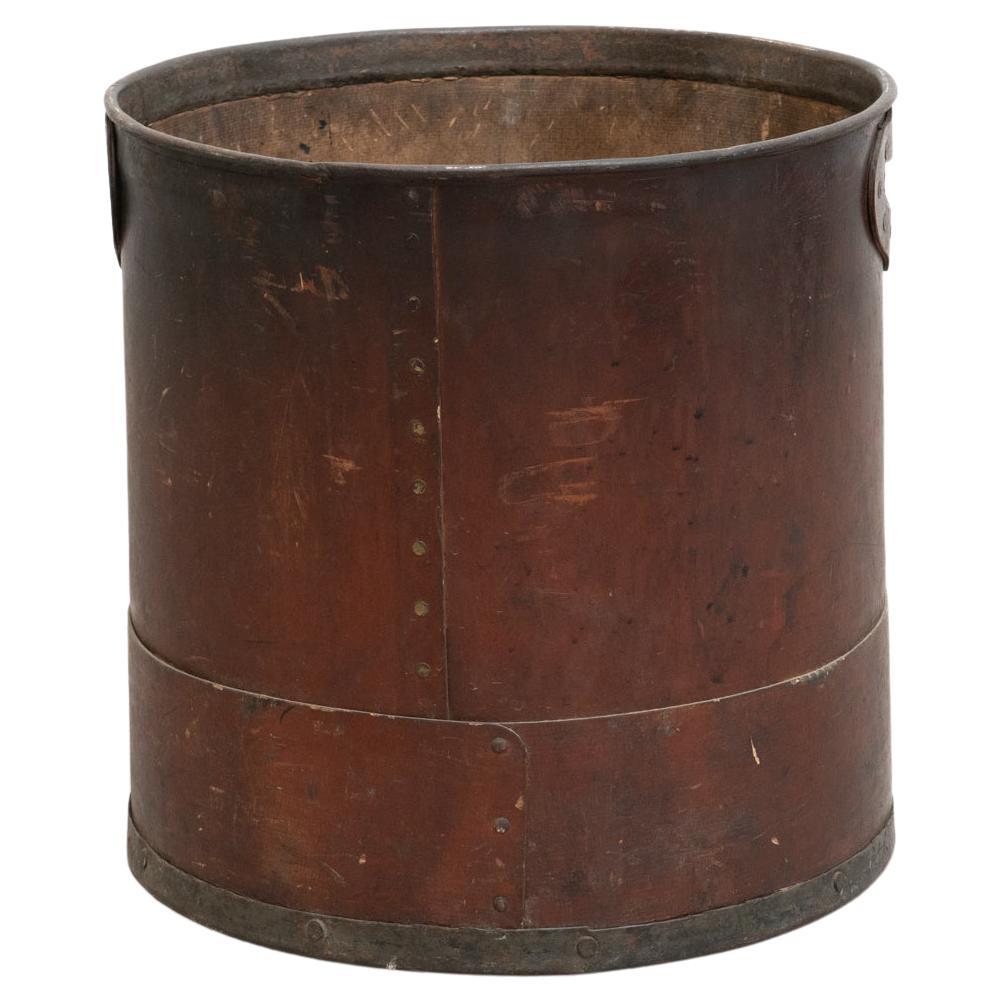 Vintage French Industrial Cardboard Container, circa 1920 For Sale