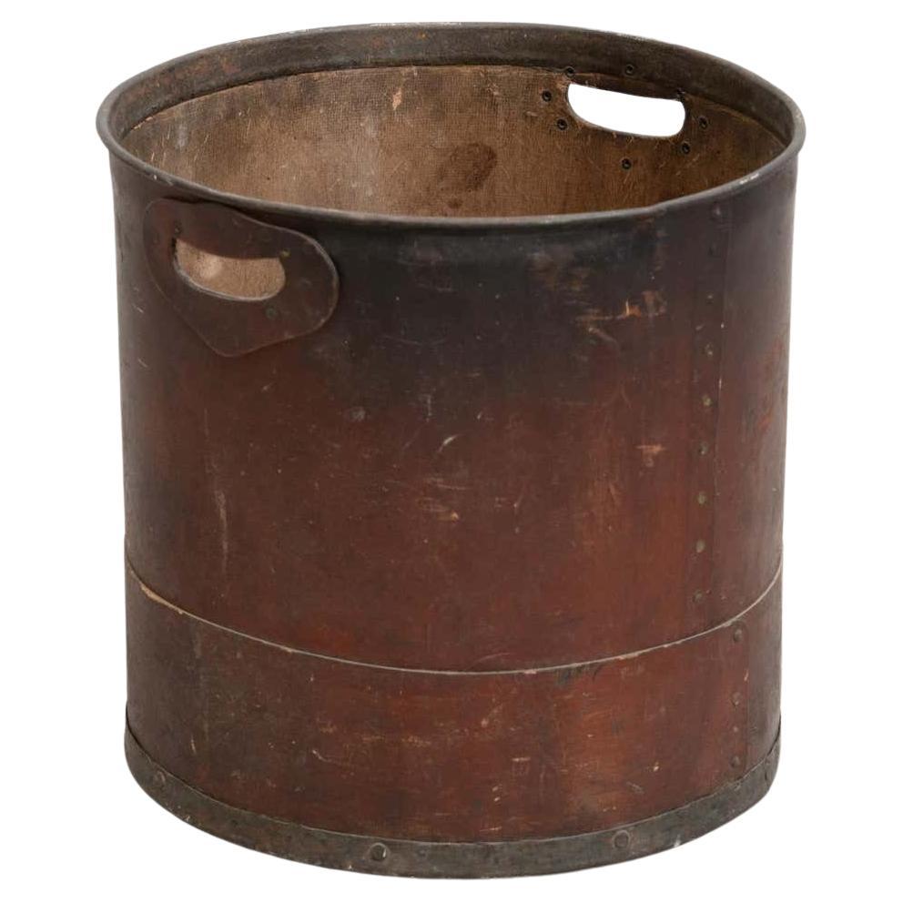 Vintage French Industrial Cardboard Container, circa 1930