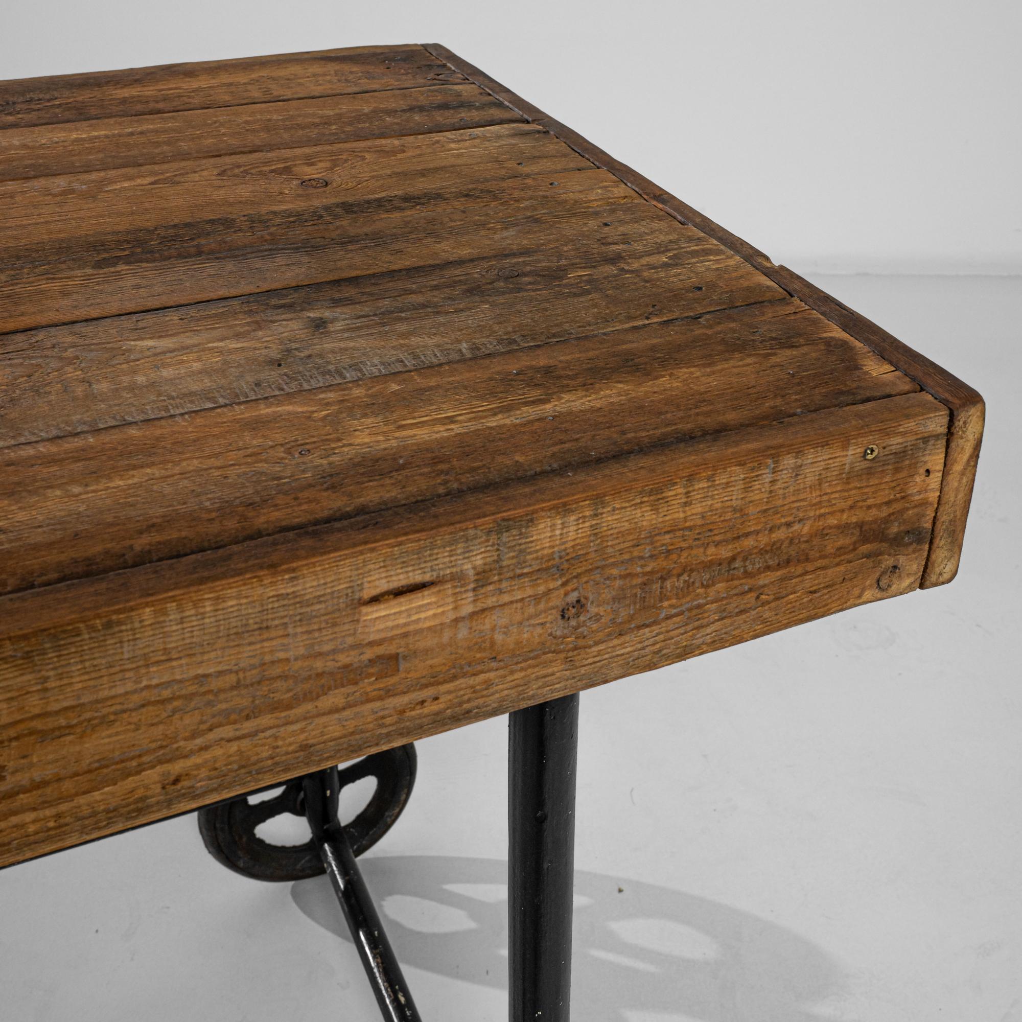 Vintage French Industrial Cart 1