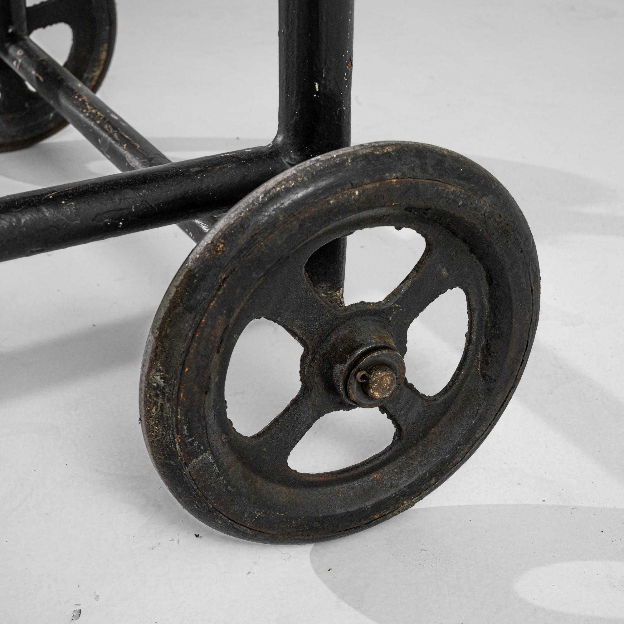 Vintage French Industrial Cart 2