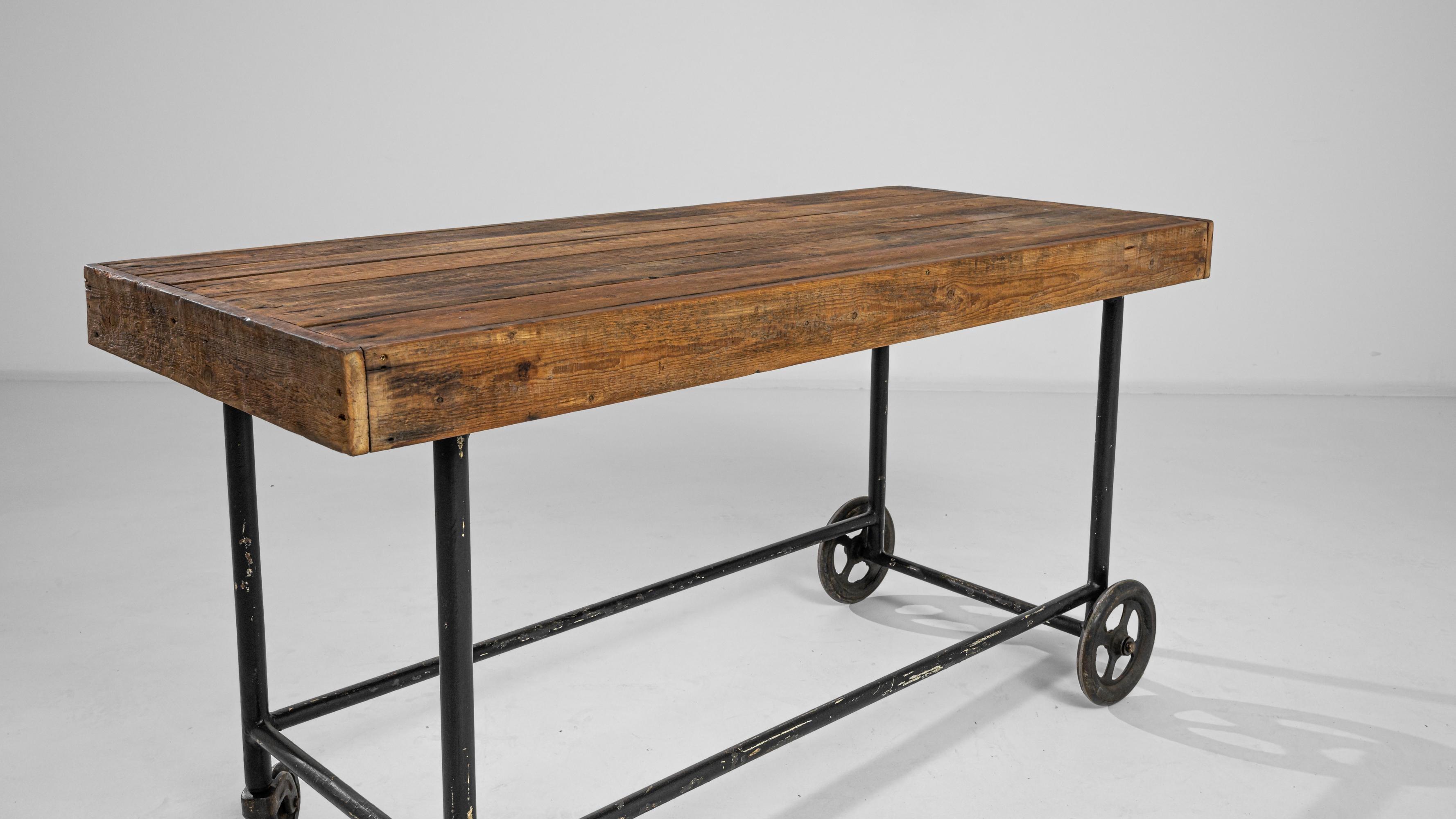Vintage French Industrial Cart 4