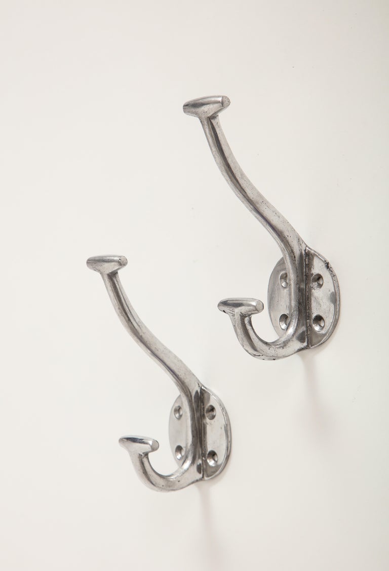 Vintage French Industrial Coat Hooks For Sale at 1stdibs