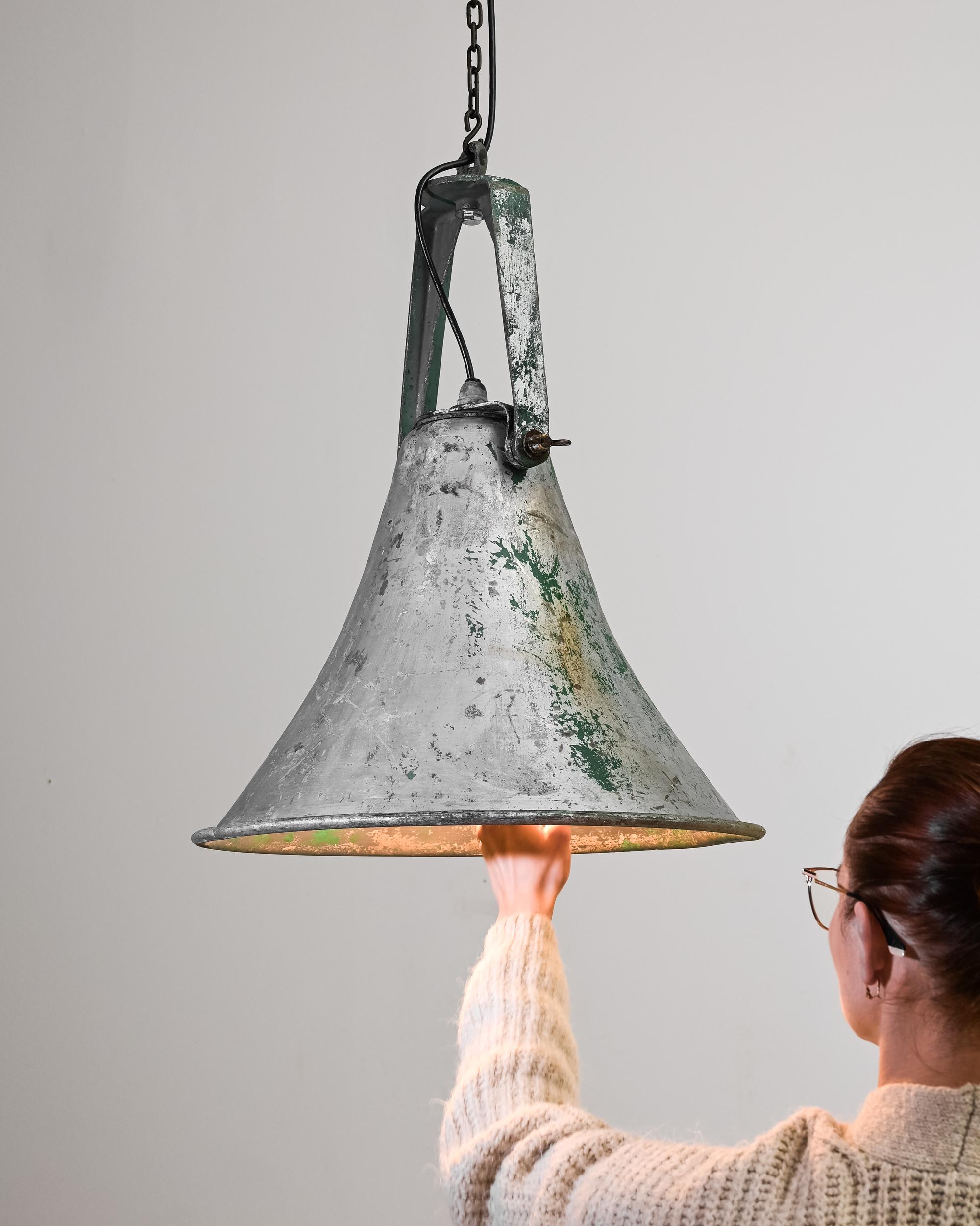 20th Century Vintage French Industrial Lamp