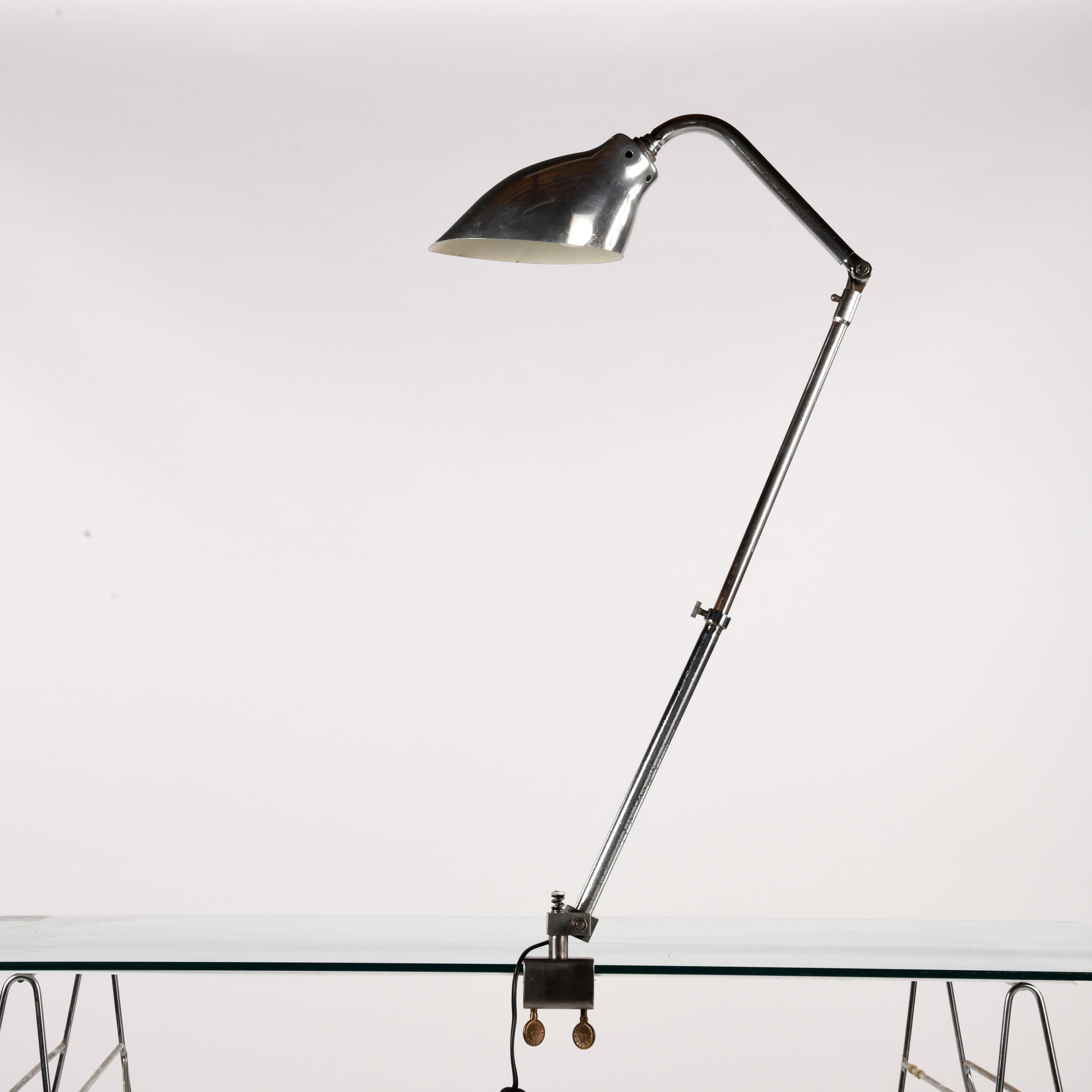 Mid-Century Modern Vintage french industrial lamp Ki-E-Klair, used by Jean Prouvé in the 60/70s
