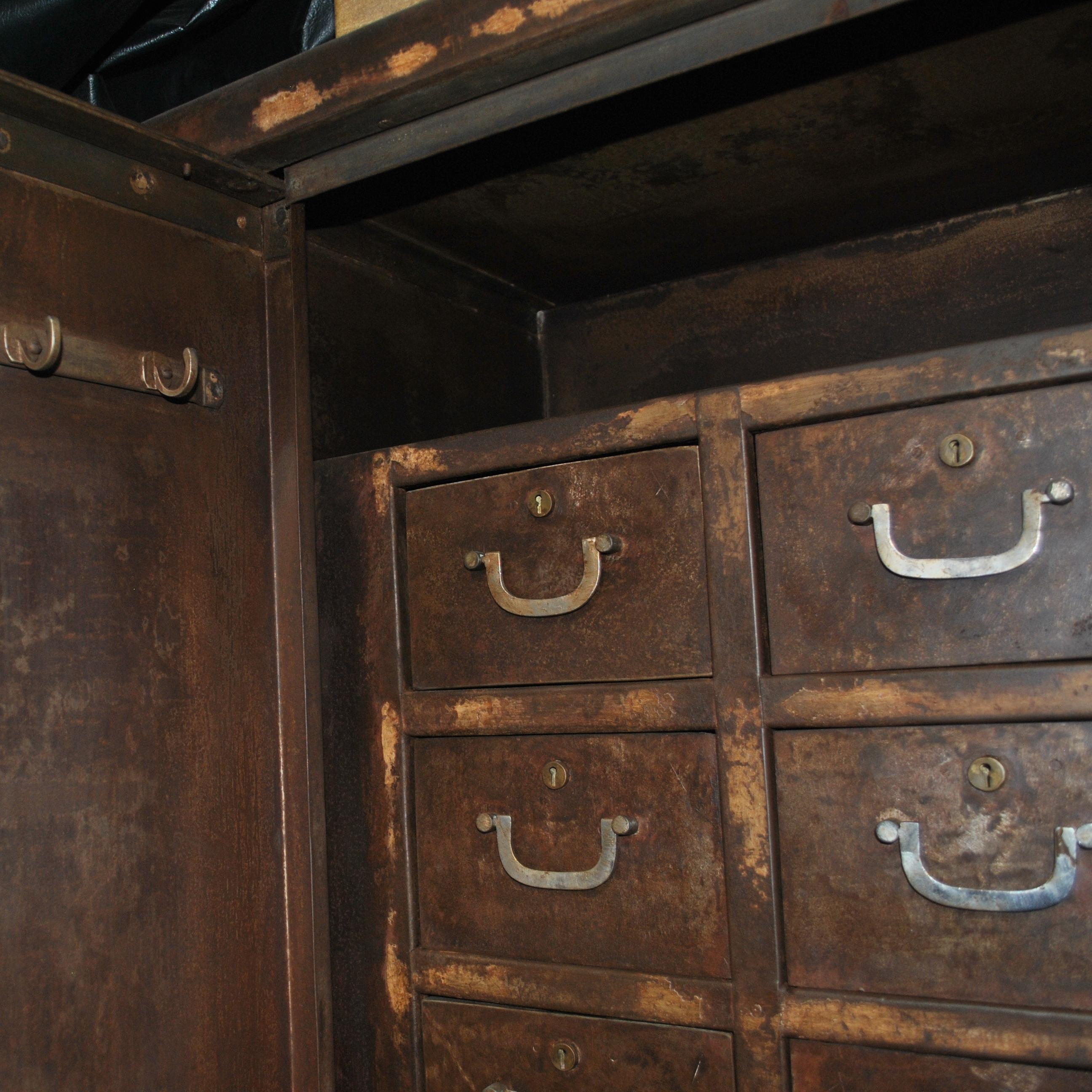 Vintage Industrial Steel Cabinet 1