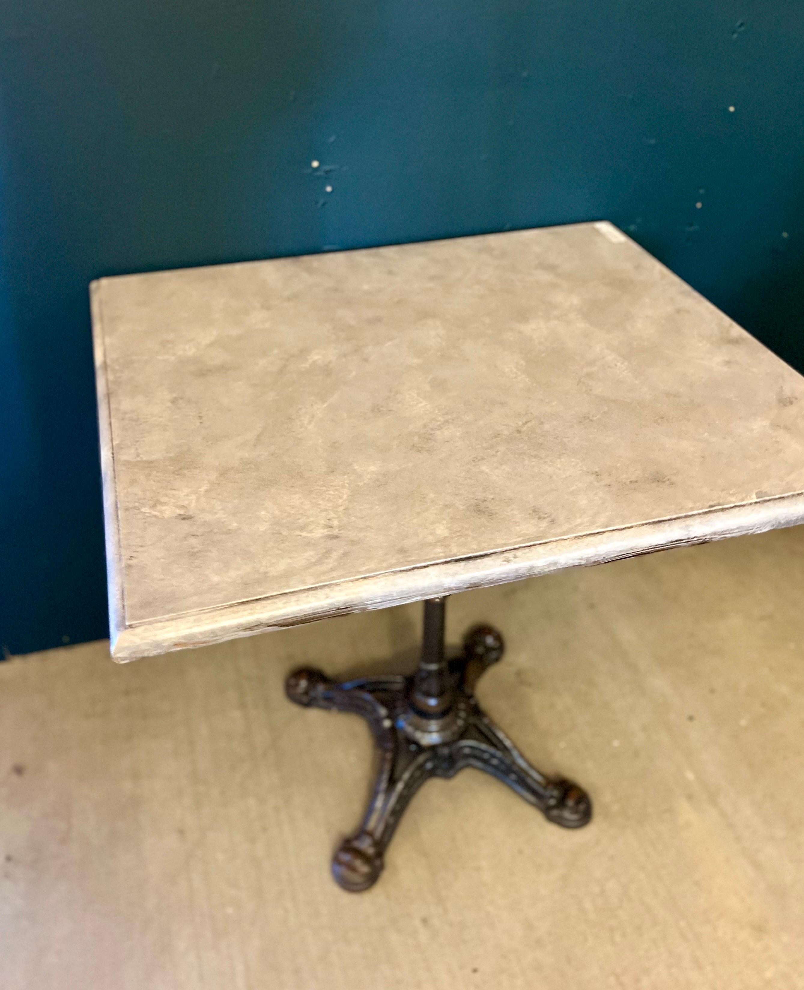 antique french bistro table