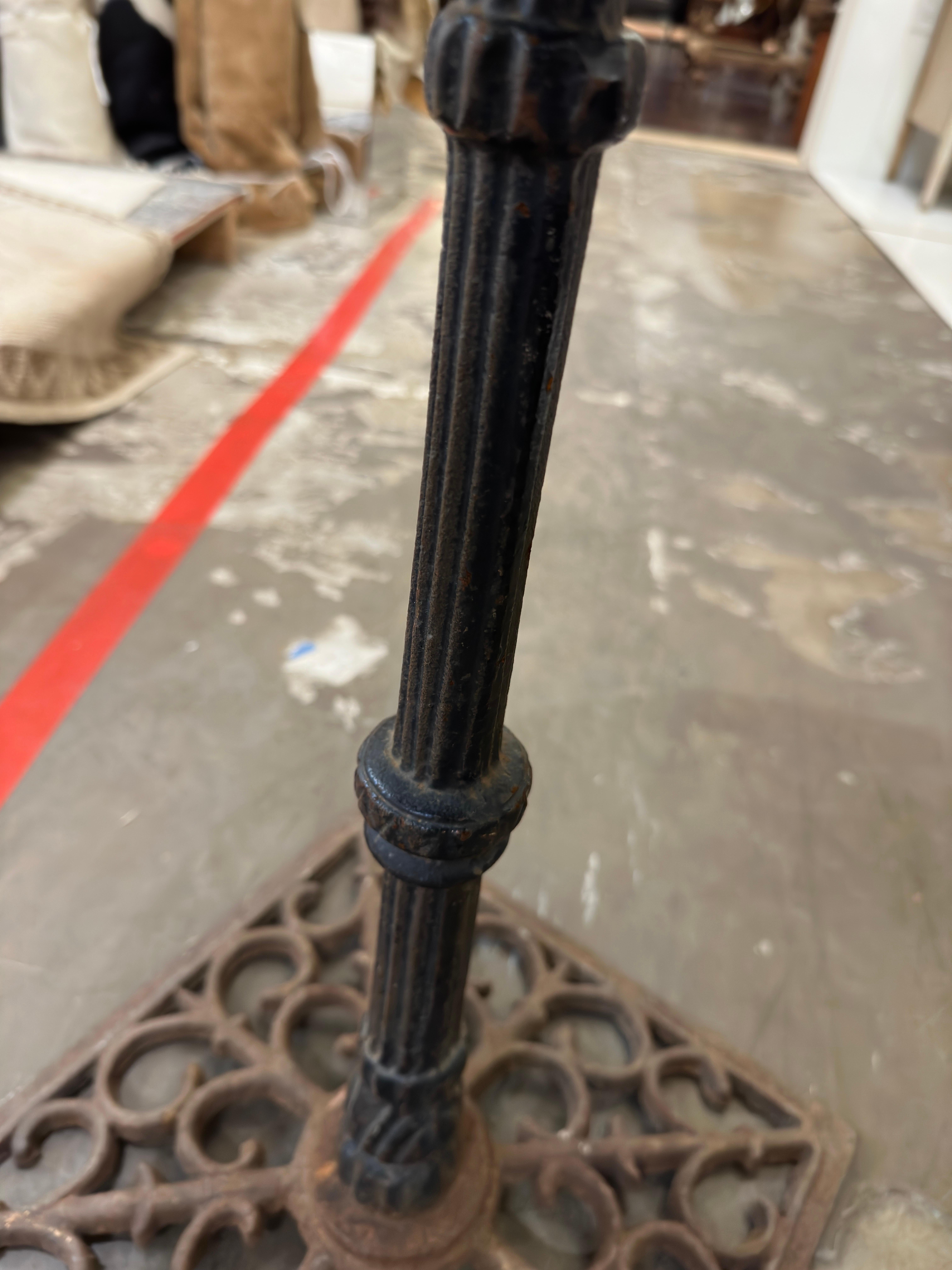 Vintage French Iron & Marble Bistro Table 8