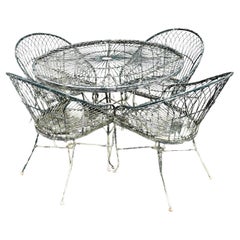 Vintage French Iron Patio Table
4 Arm Chairs Vintage French Iron Patio Table
4 Arm Chairs