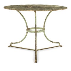 Vintage French Iron Round Garden Table